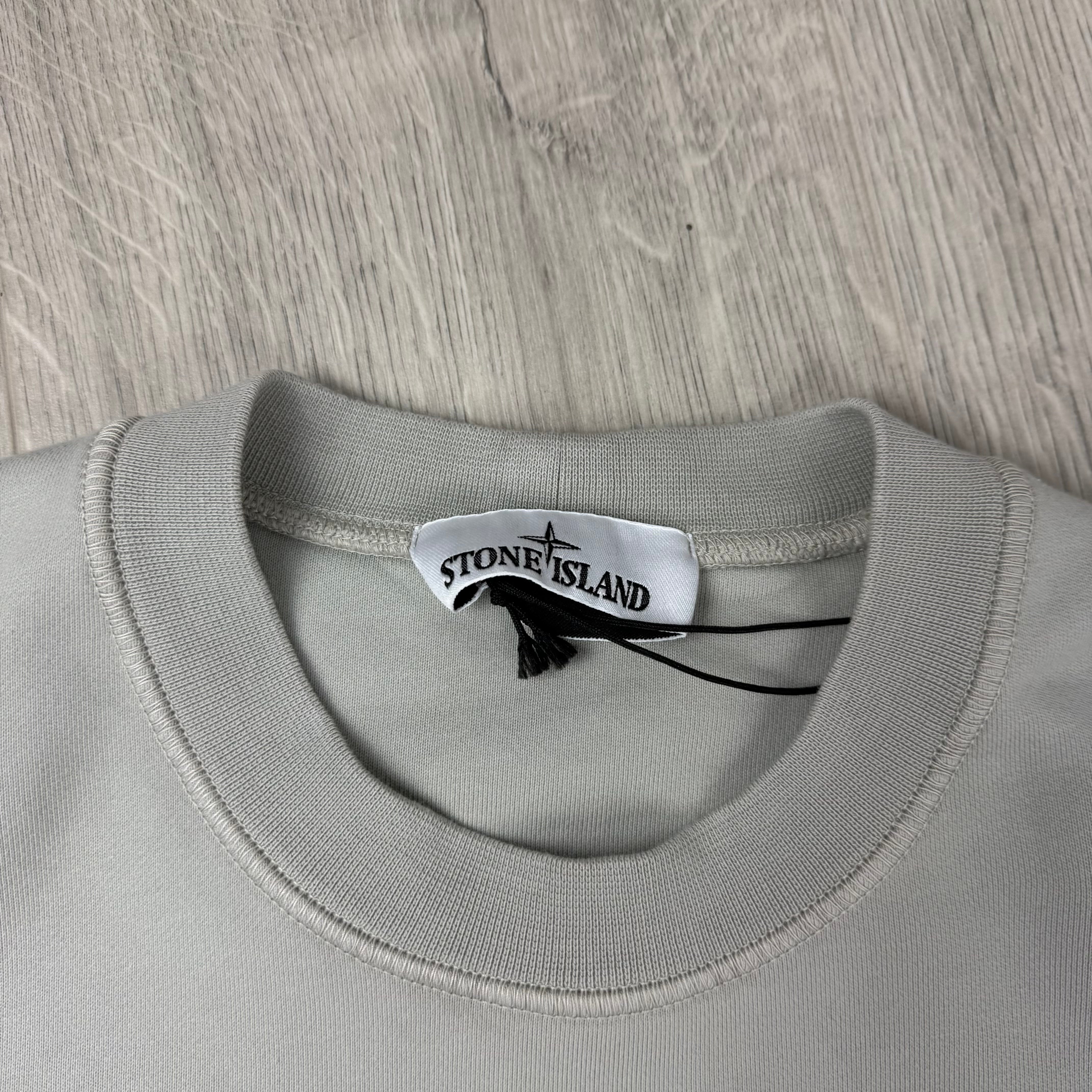 Stone Island Dyed Sweatshirt - Pearl Grey
