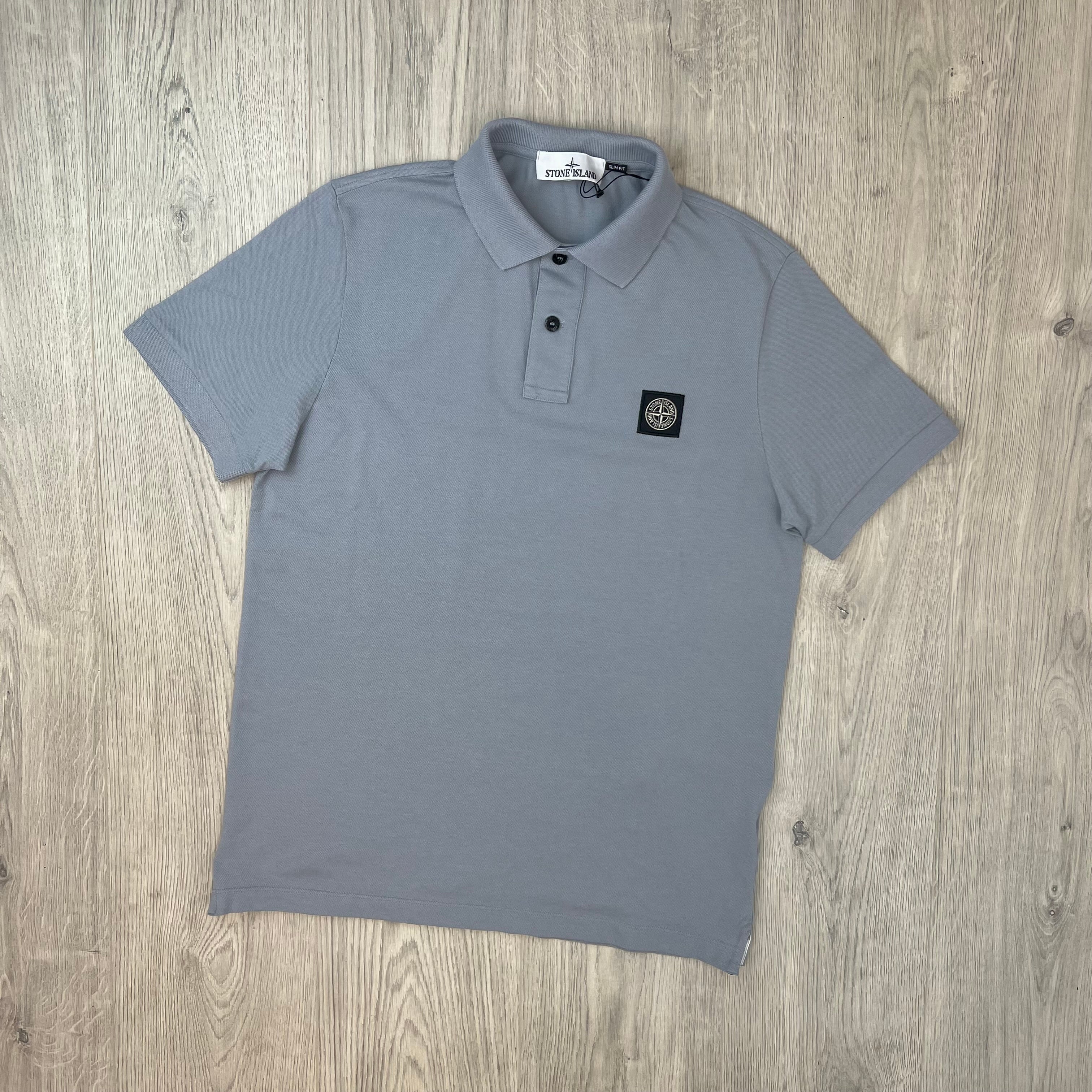 Stone Island Patch Polo Shirt - Ash Grey