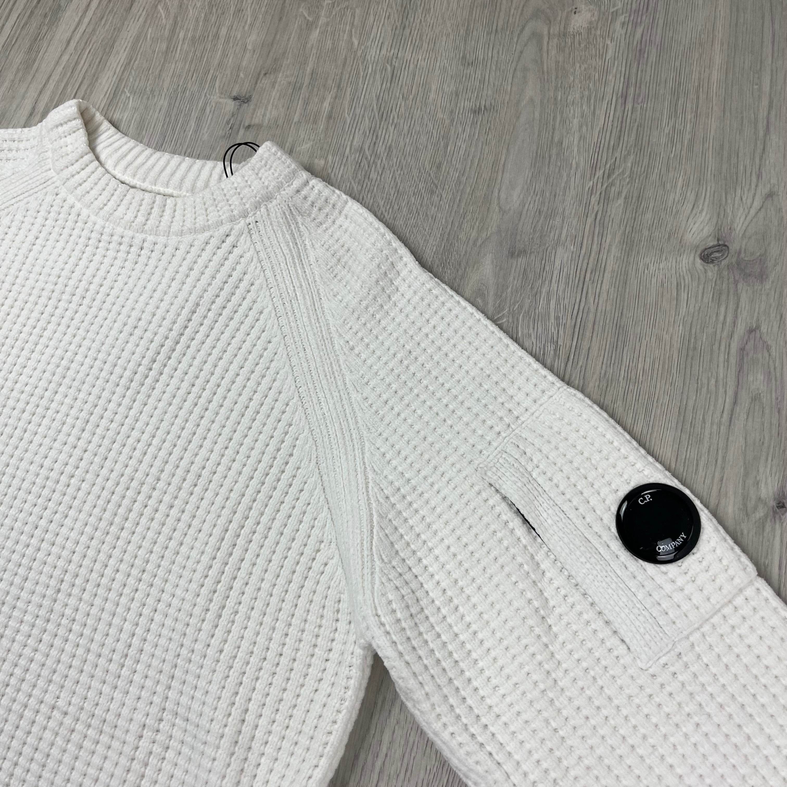 CP Company Chenille Sweatshirt - White