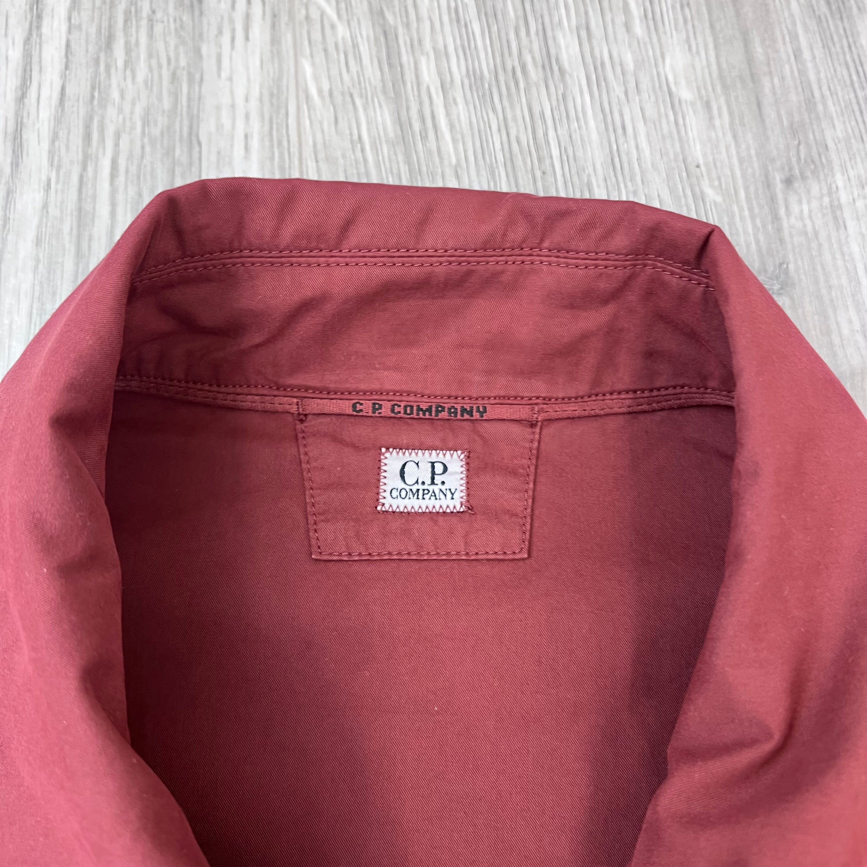 CP Company Zip Overshirt - Andorra Red