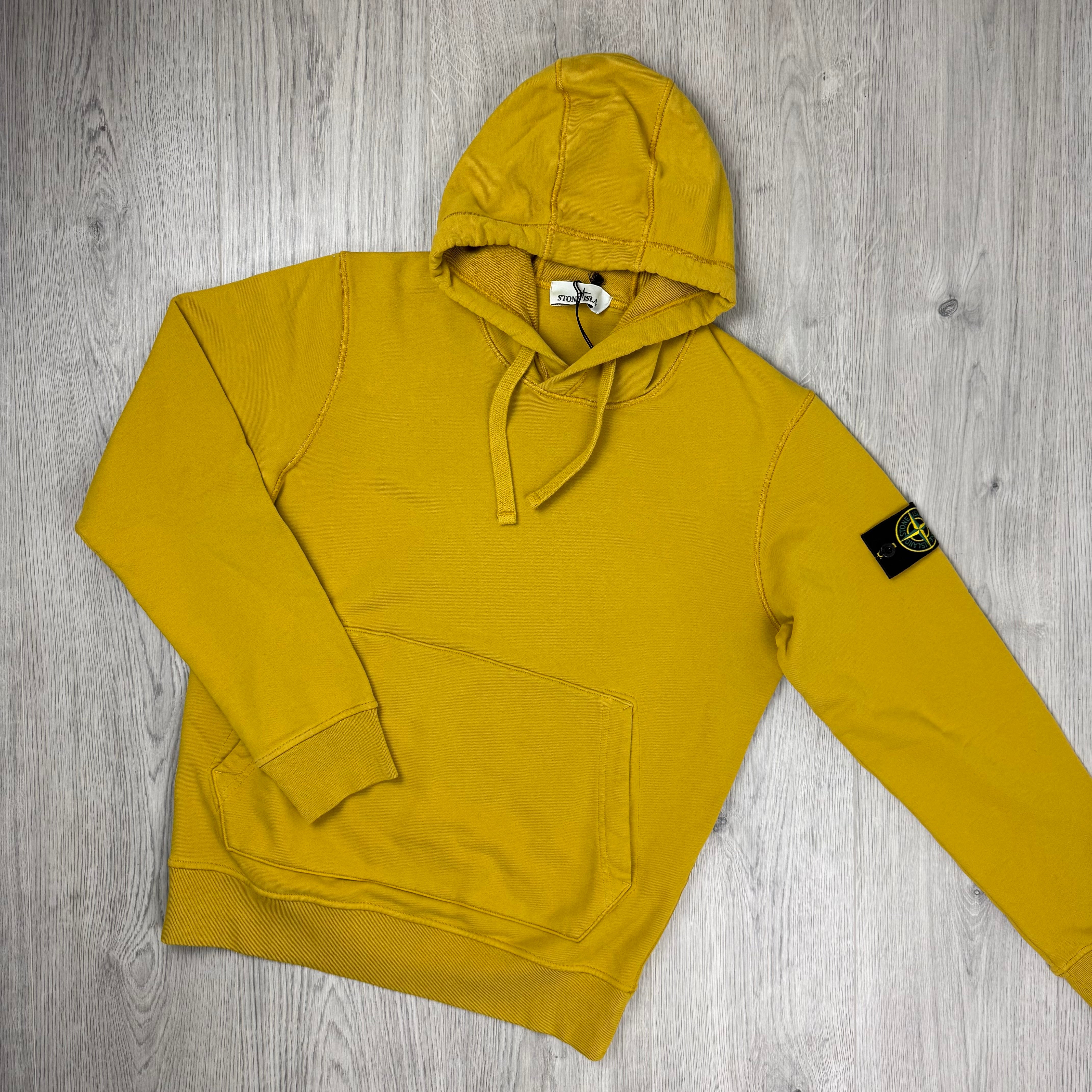 Stone Island Dyed Hoodie - Mustard