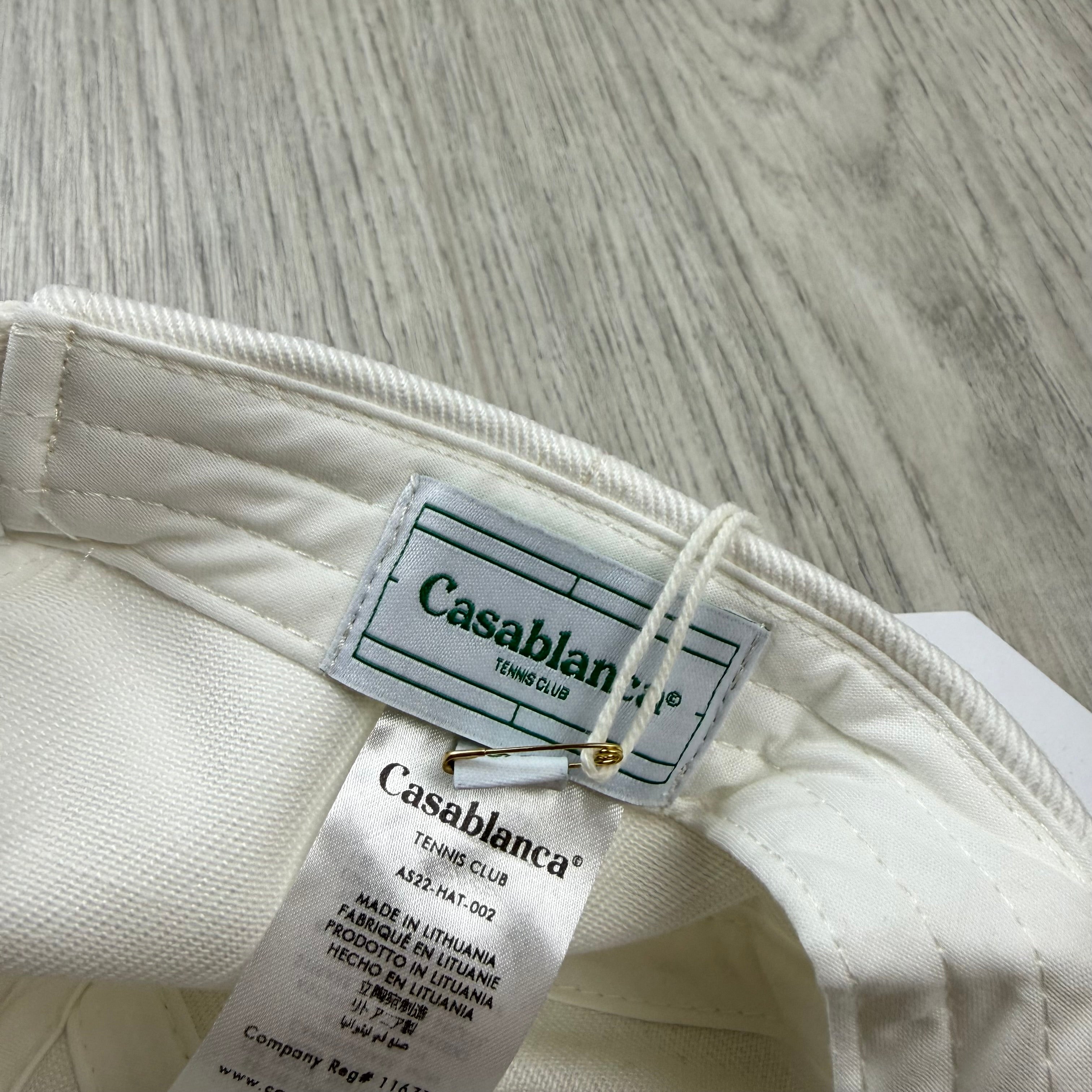 Casablanca 'Tennis Club' Baseball Cap - White