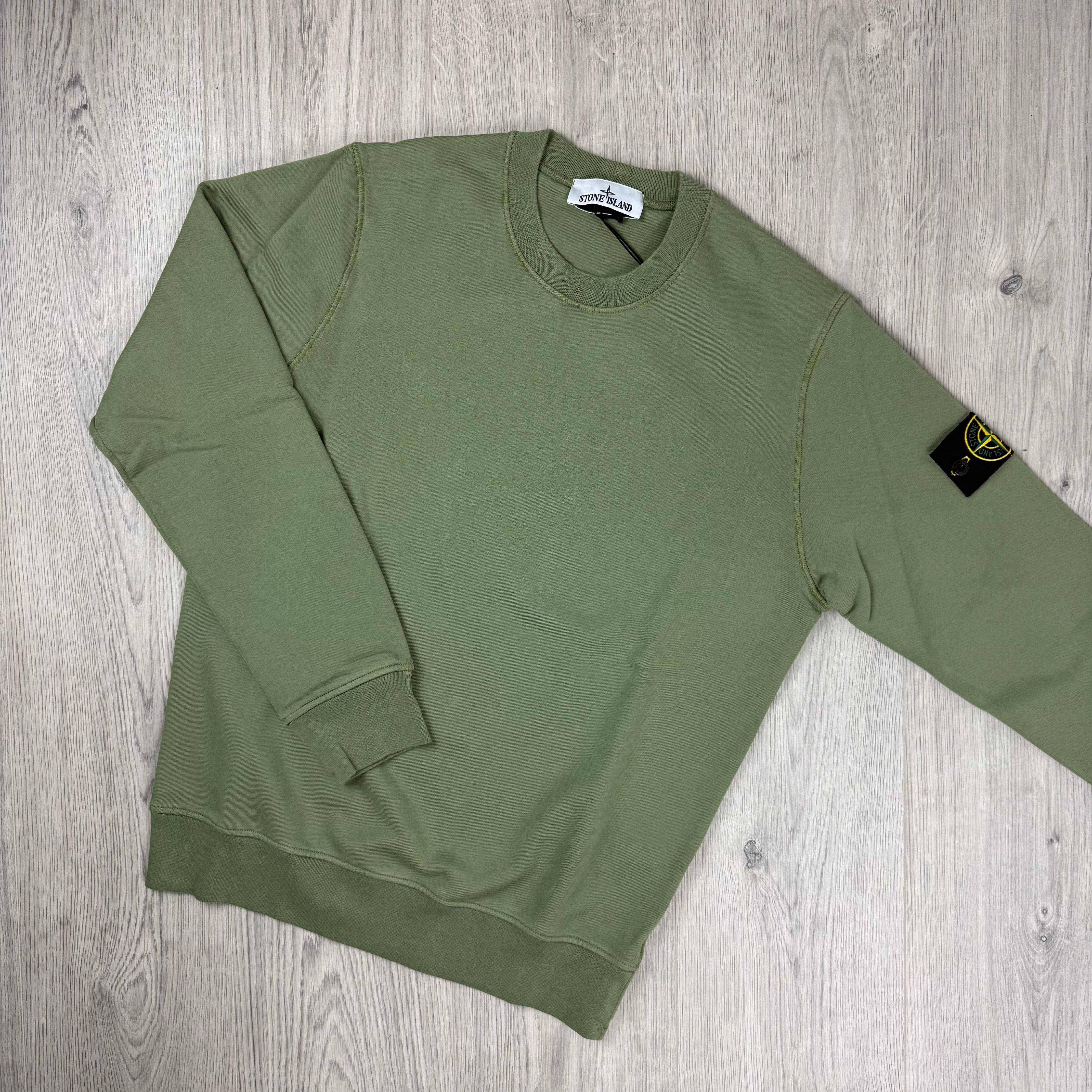 Stone Island Dyed Sweatshirt - Sage