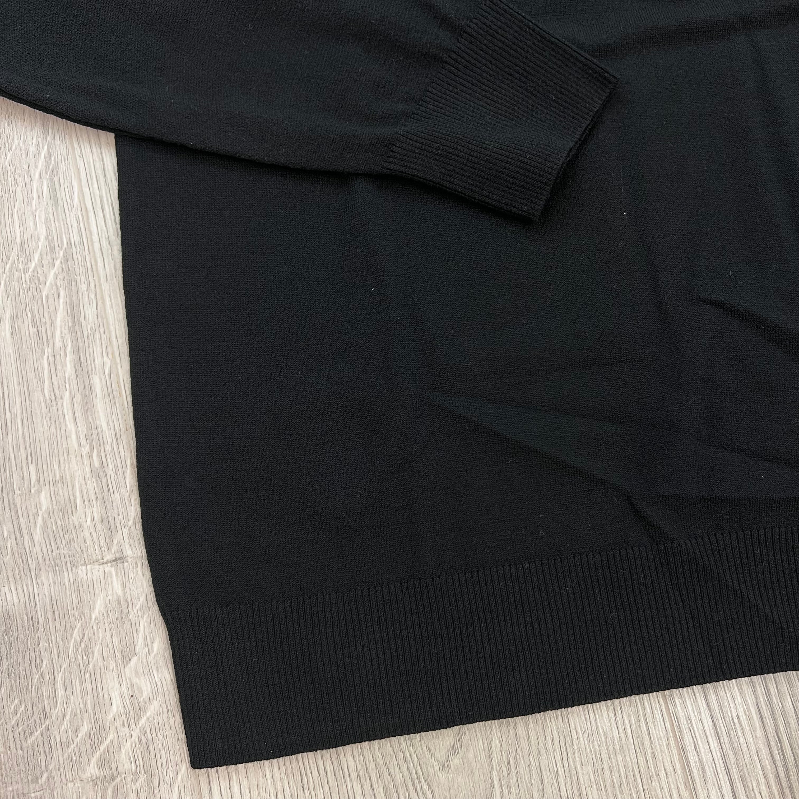 CP Company Knit Polo Sweatshirt - Black