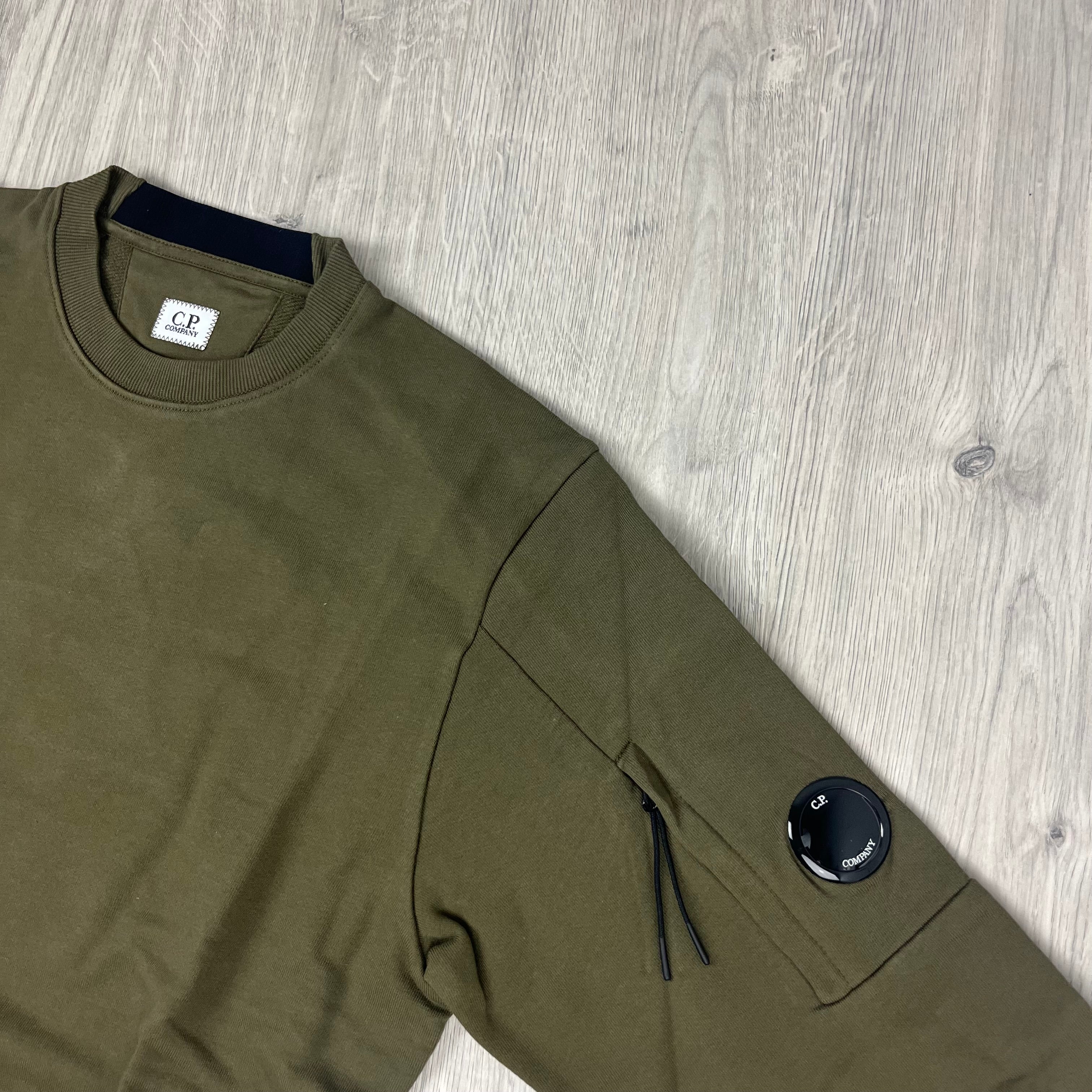CP Company Raised Fleece Sweatshirt - Ivy Green