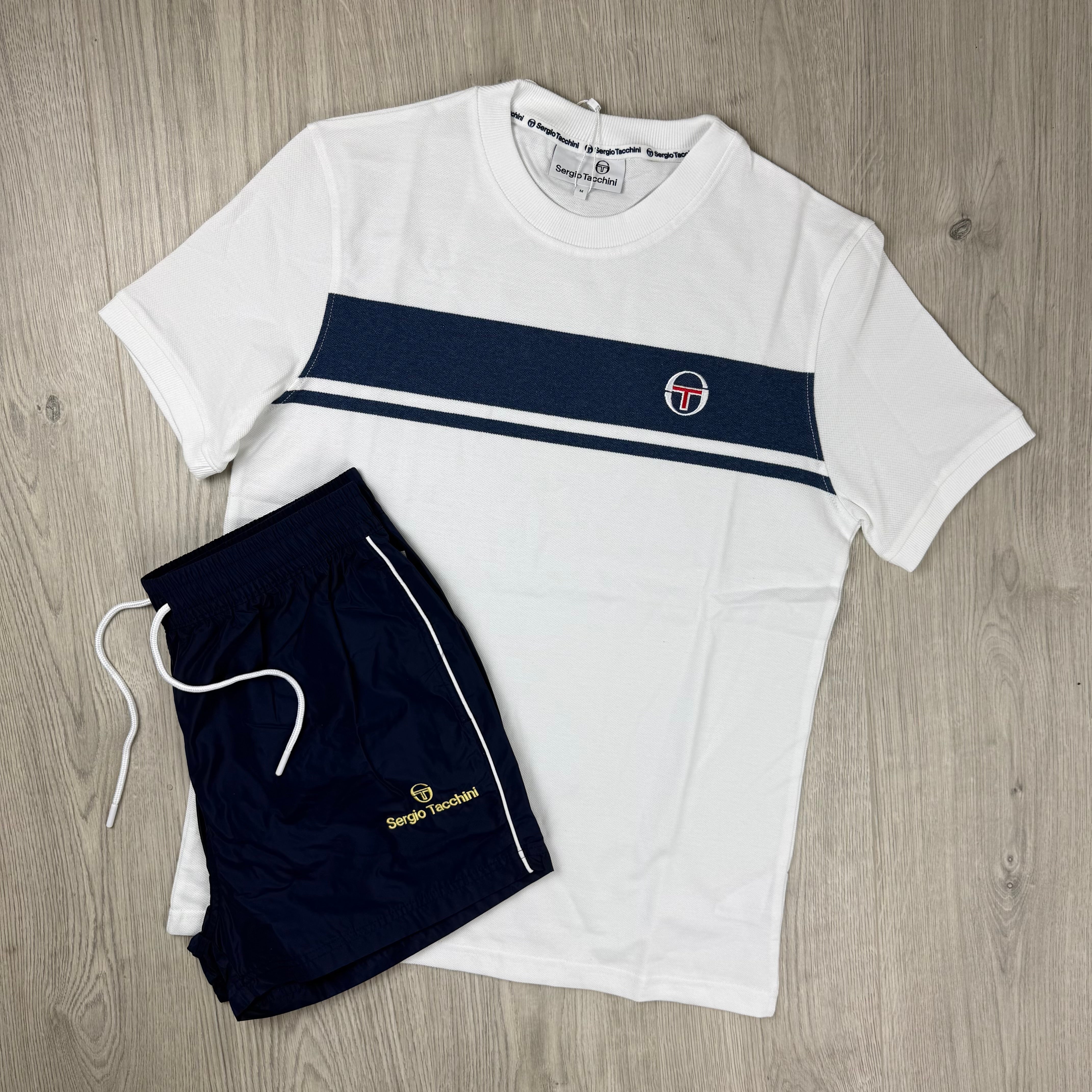 Sergio Tacchini Holiday Set - White/Navy