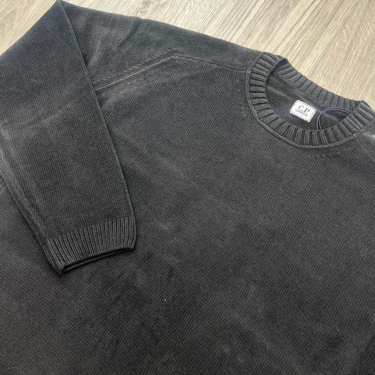 CP Company Chenille Knit Sweatshirt - Black