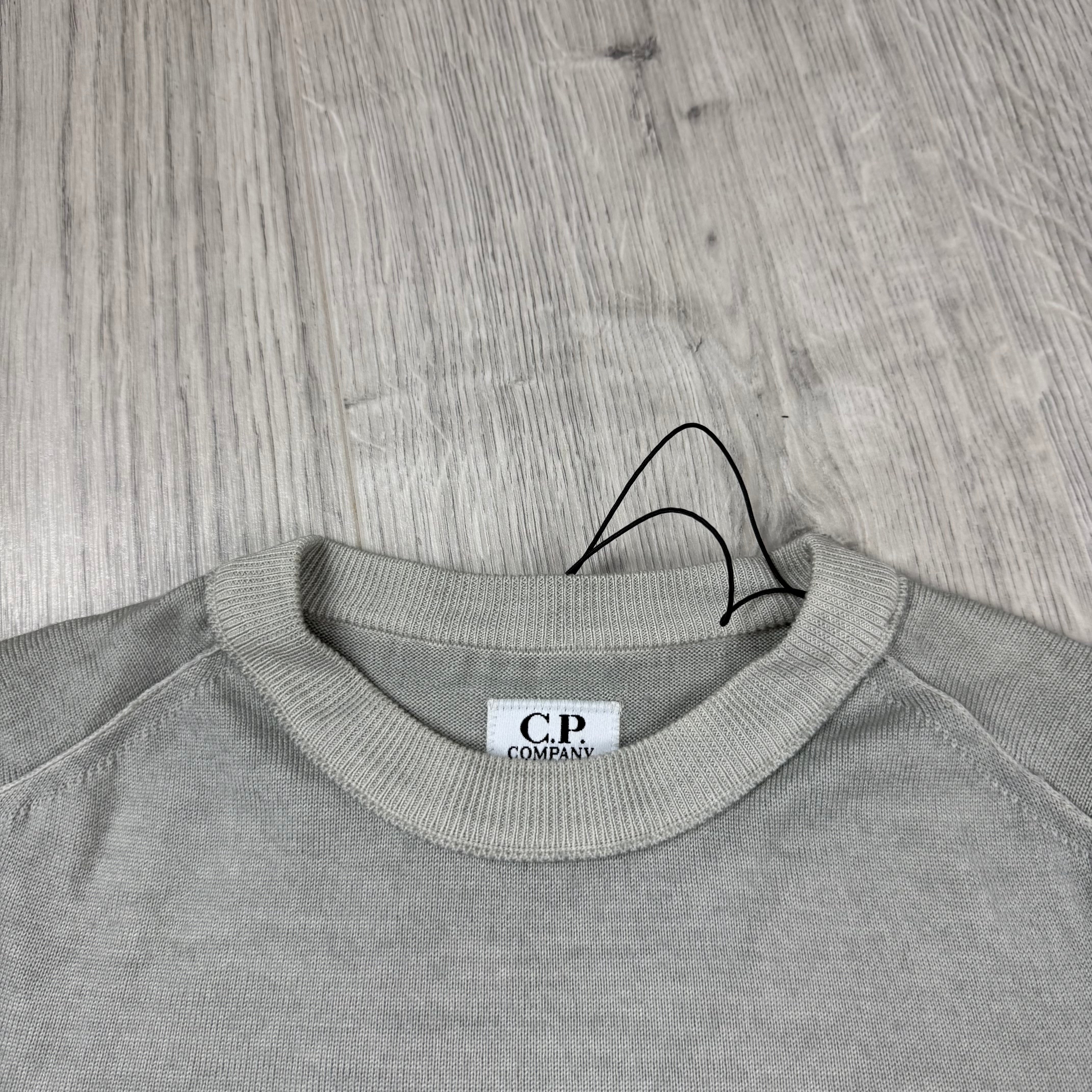 CP Company Junior Knit Sweatshirt - String Grey