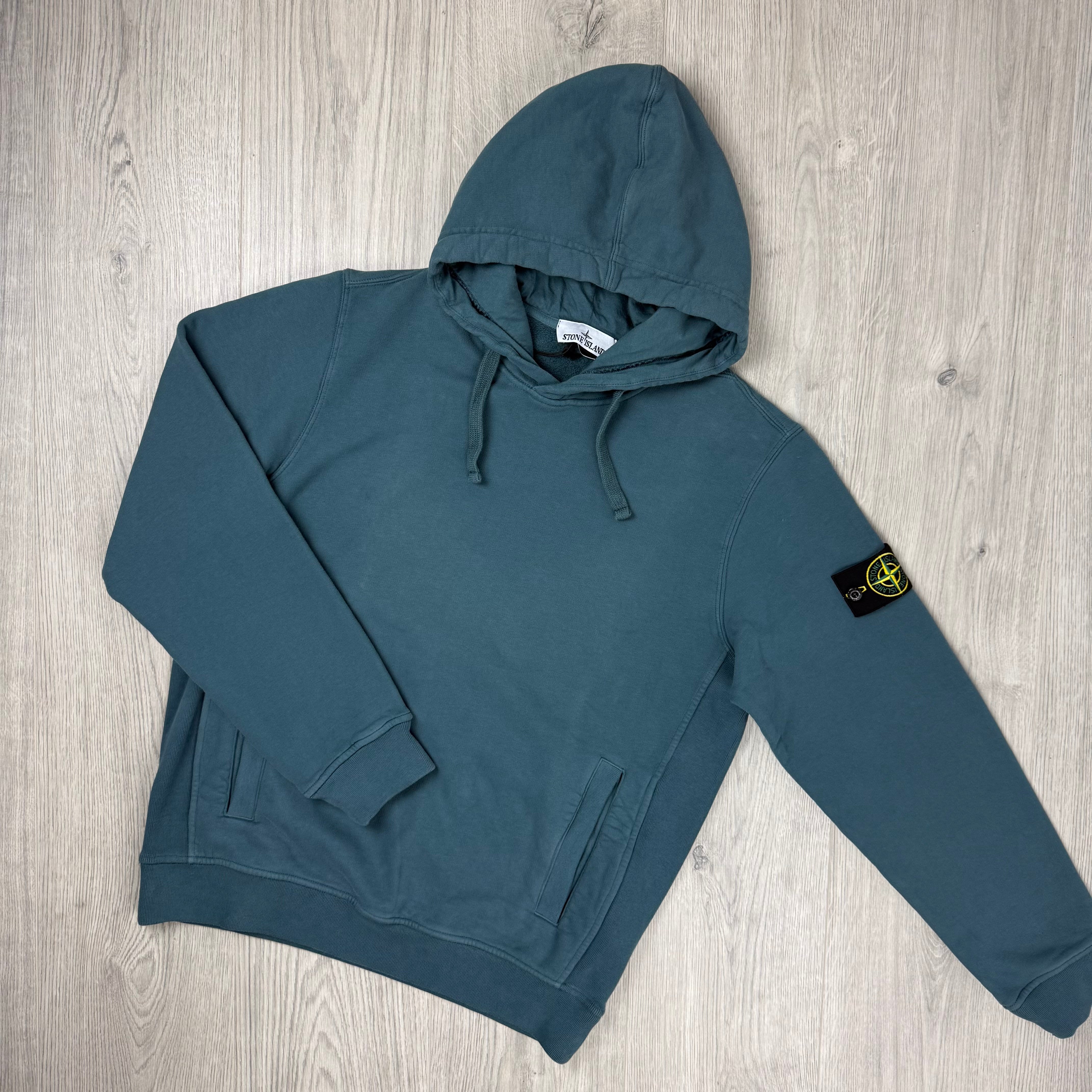 Stone Island Dyed Hoodie - Teal