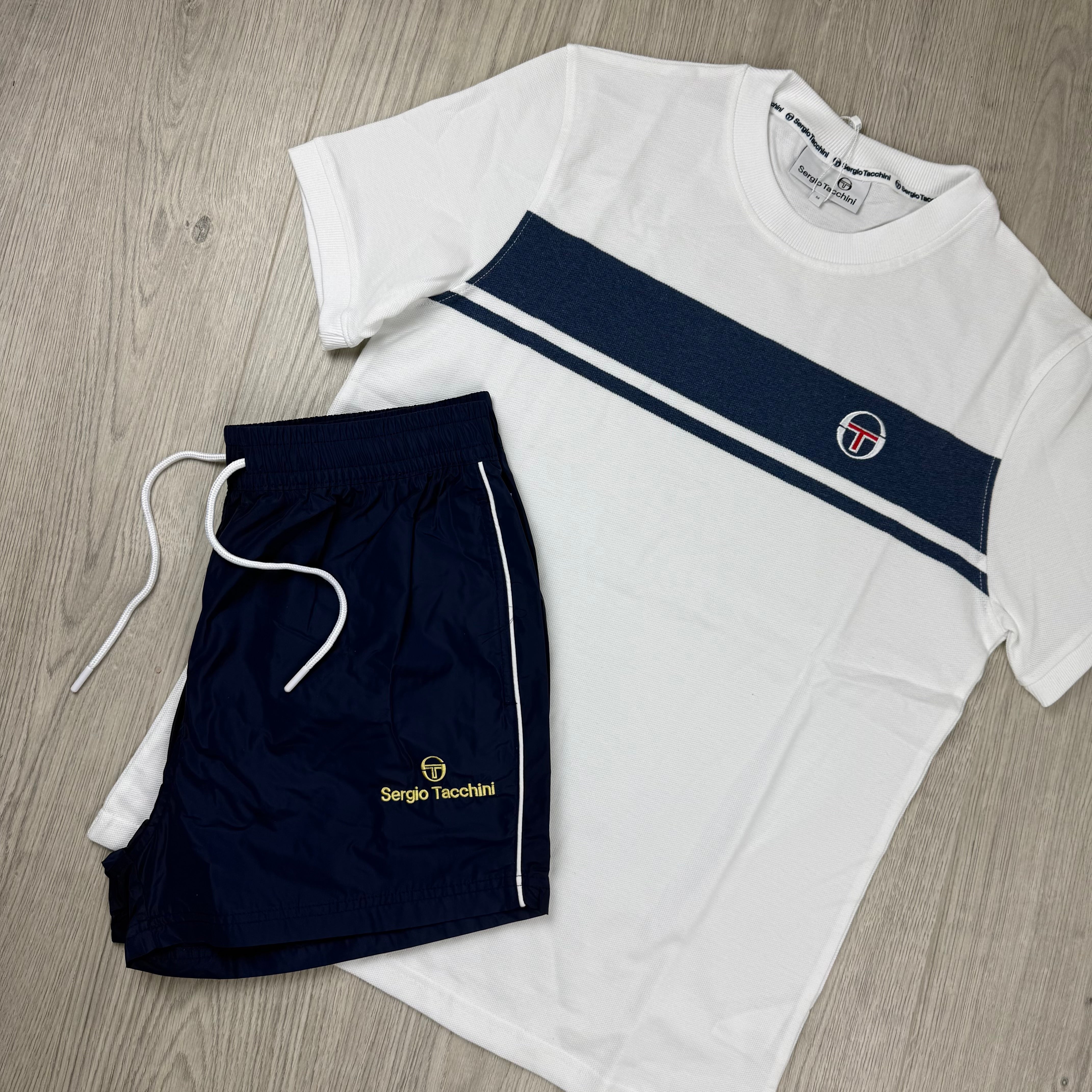 Sergio Tacchini Holiday Set - White/Navy