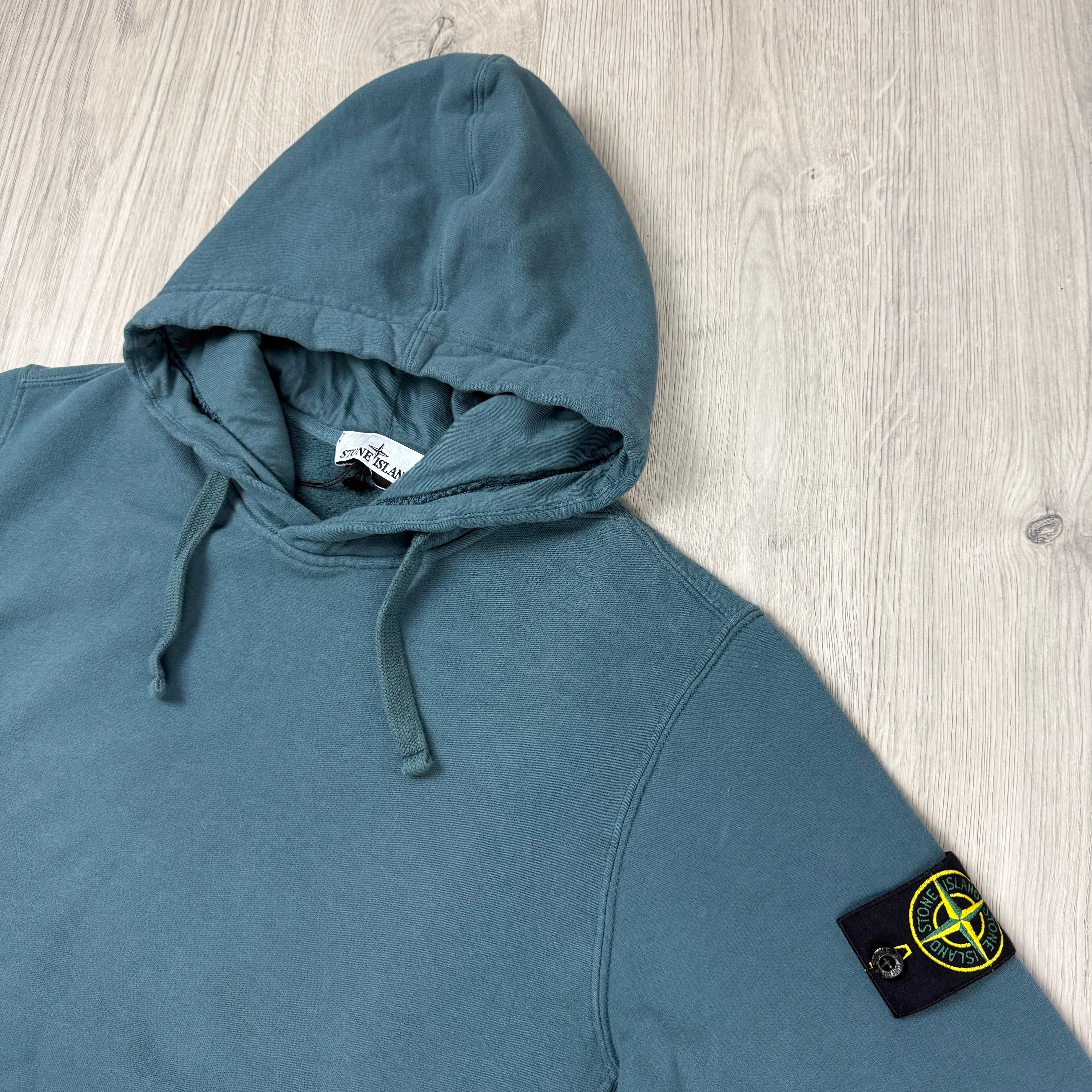 Stone Island Dyed Hoodie - Teal
