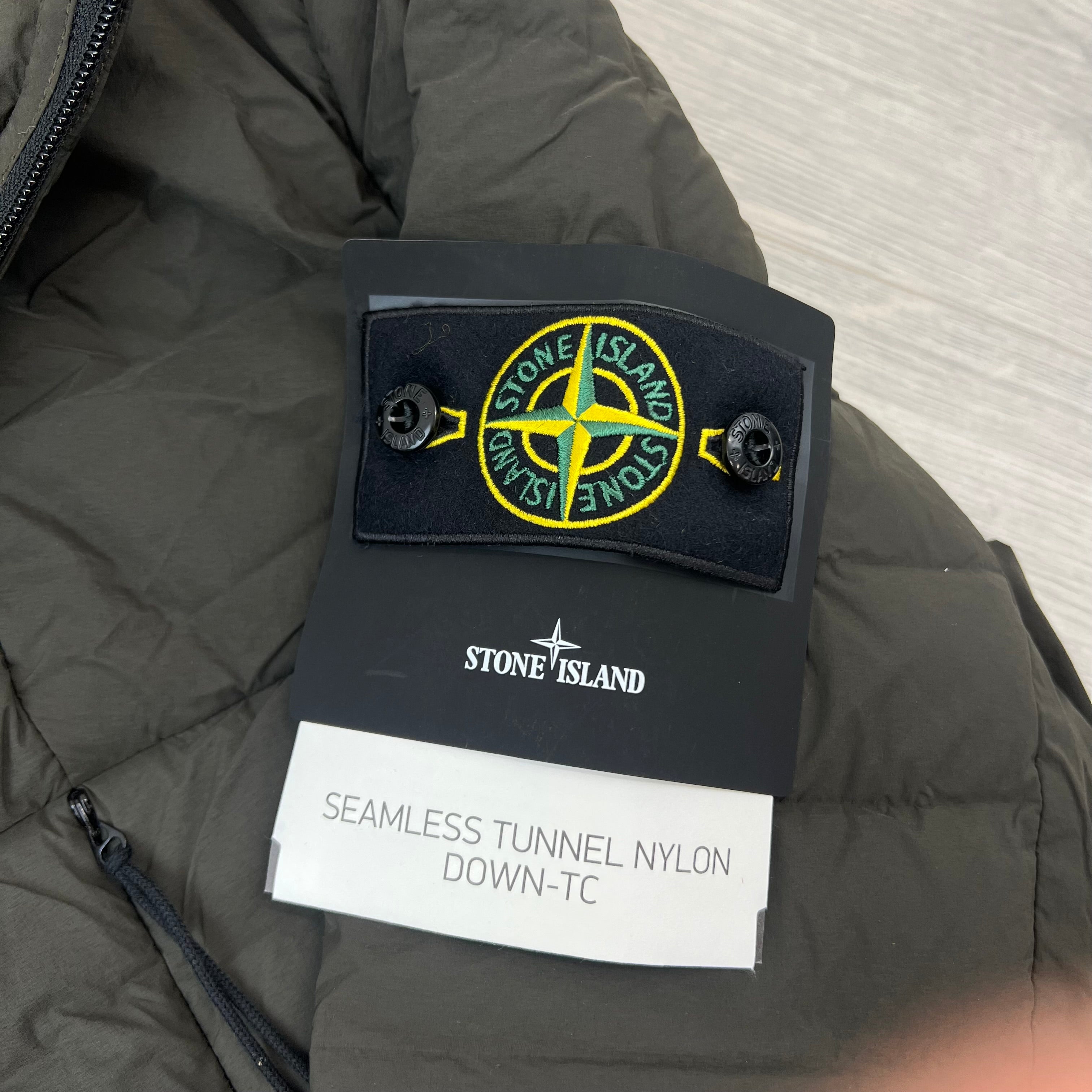 Stone Island Seamless Down Jacket - Coal Grey