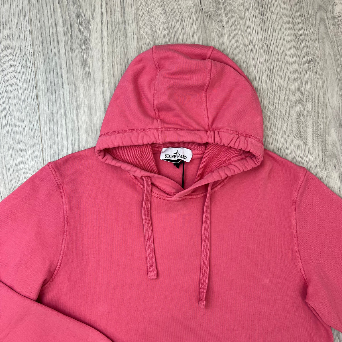 Stone Island Dyed Hoodie - Geranium