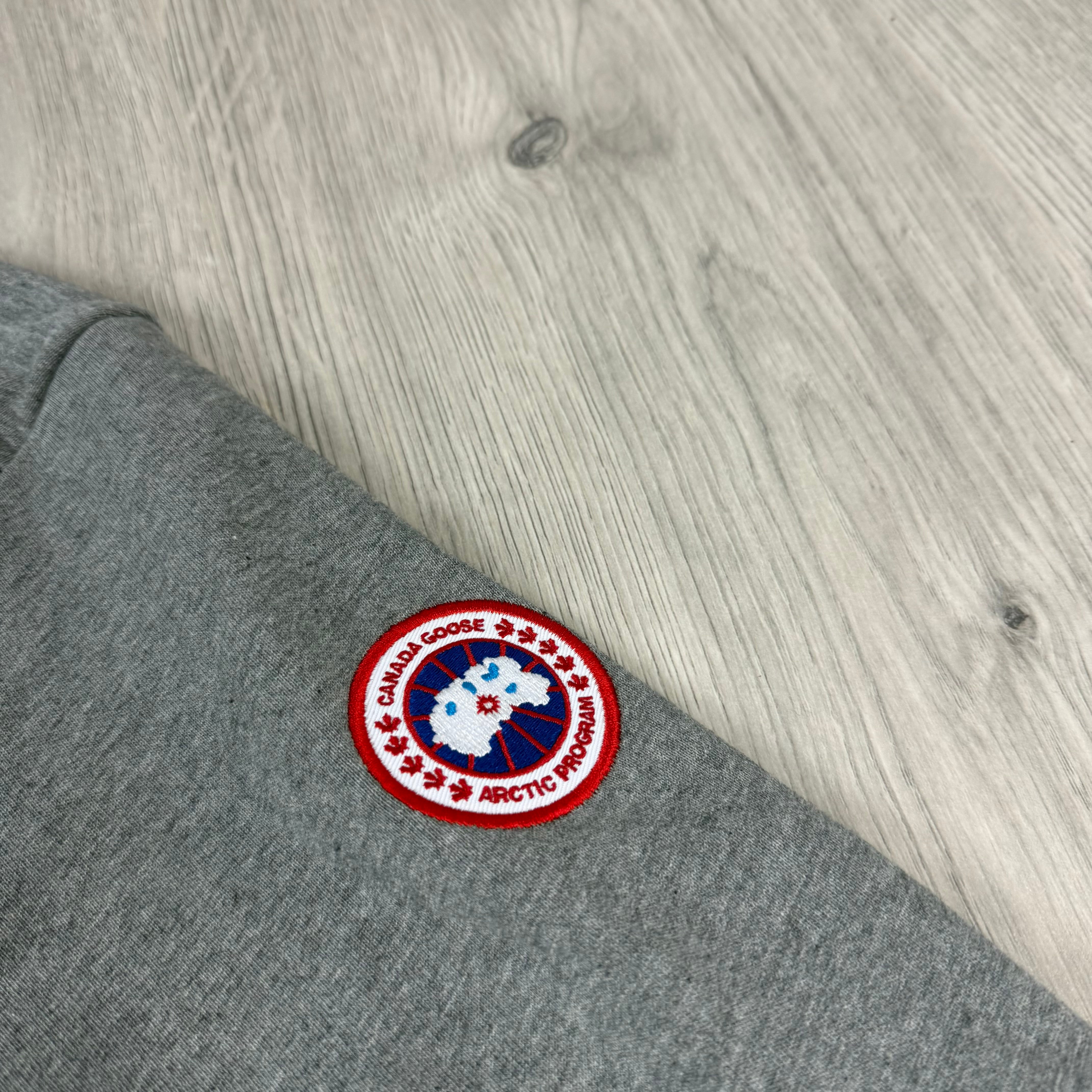 Men's Canada Goose HyBridge Zip Up Huron Jacket in Stone Heather. On sale at Open Attire.