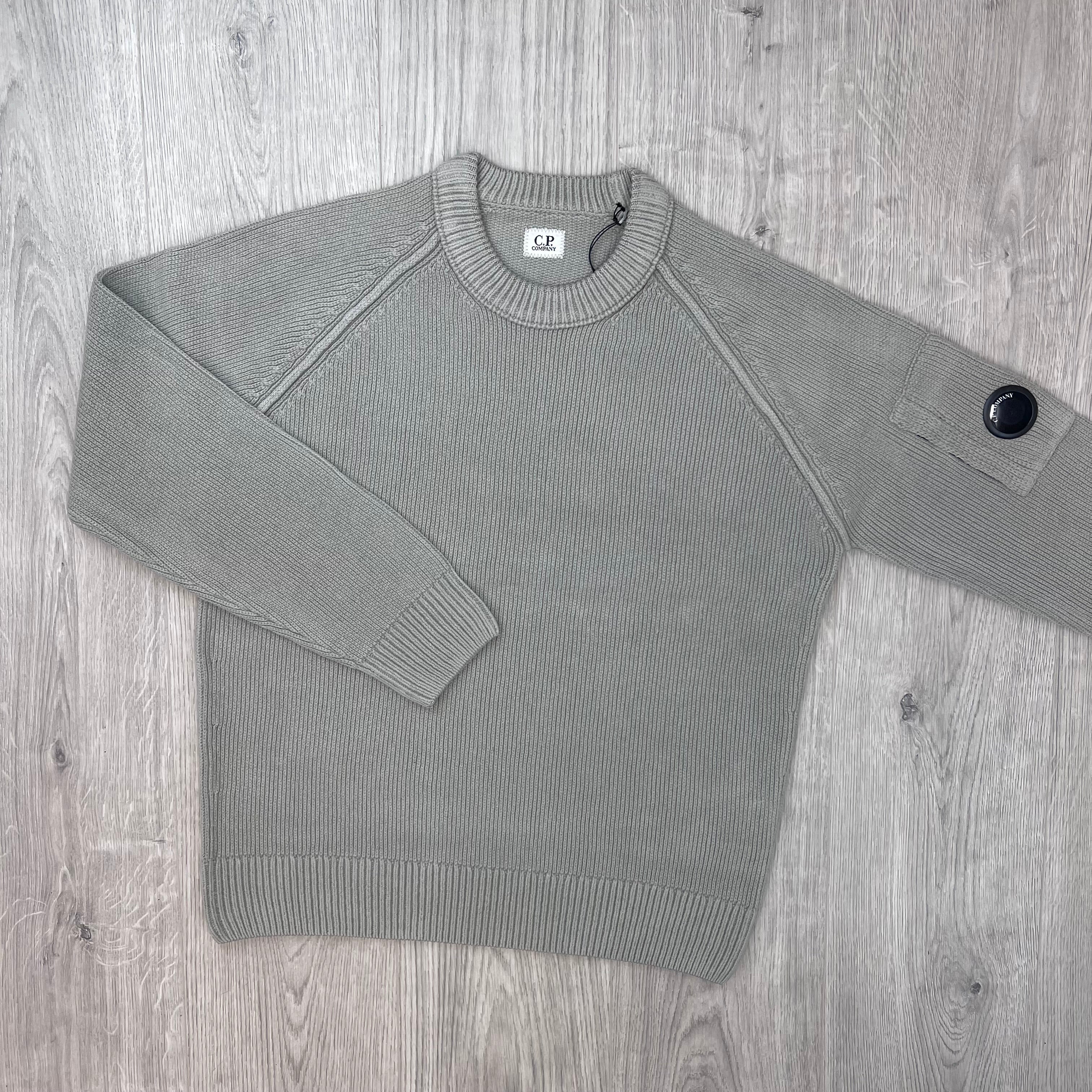 CP Company Chenille Sweatshirt - Flint Grey