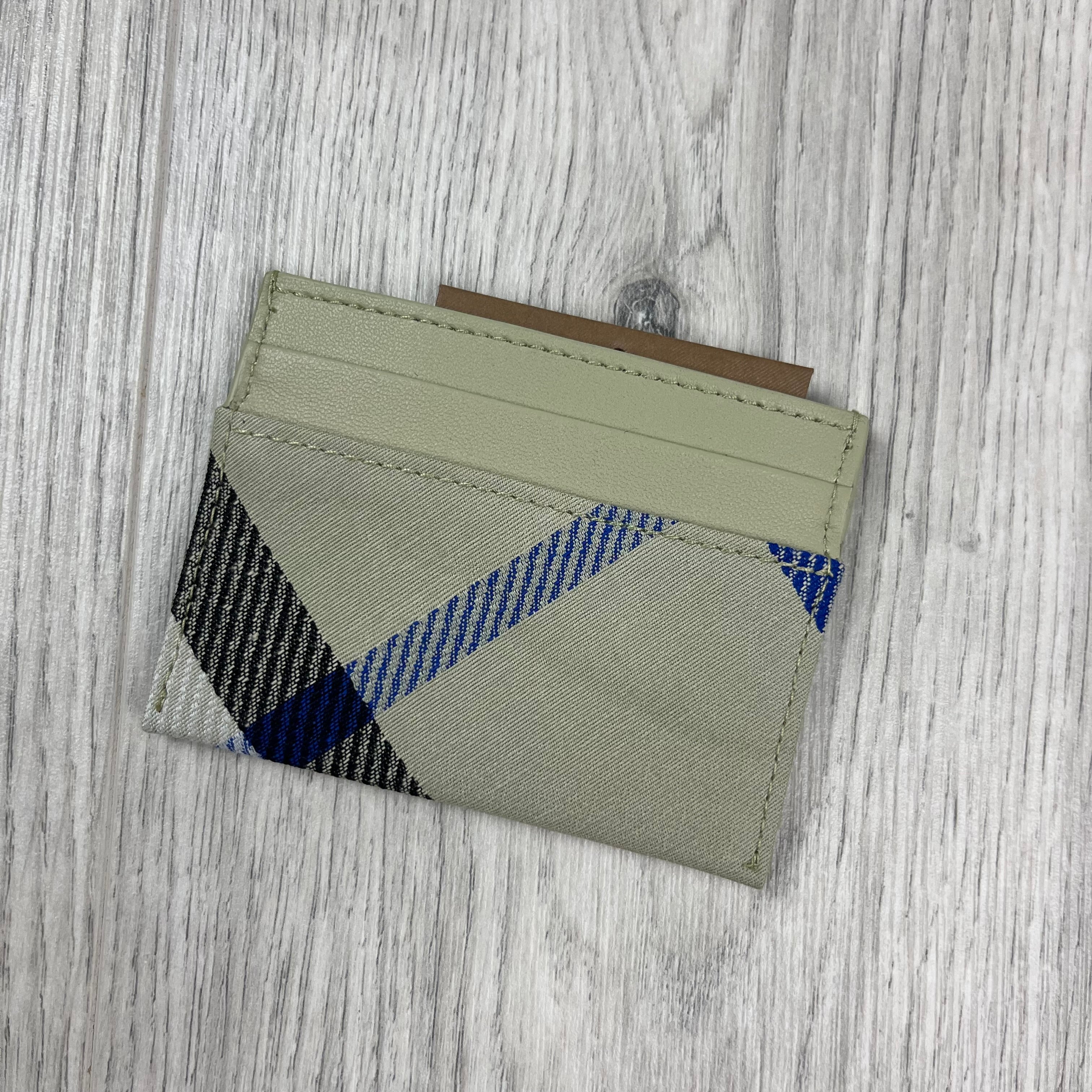 Burberry Cardholder in Lichen. On sale at Open Attire.
