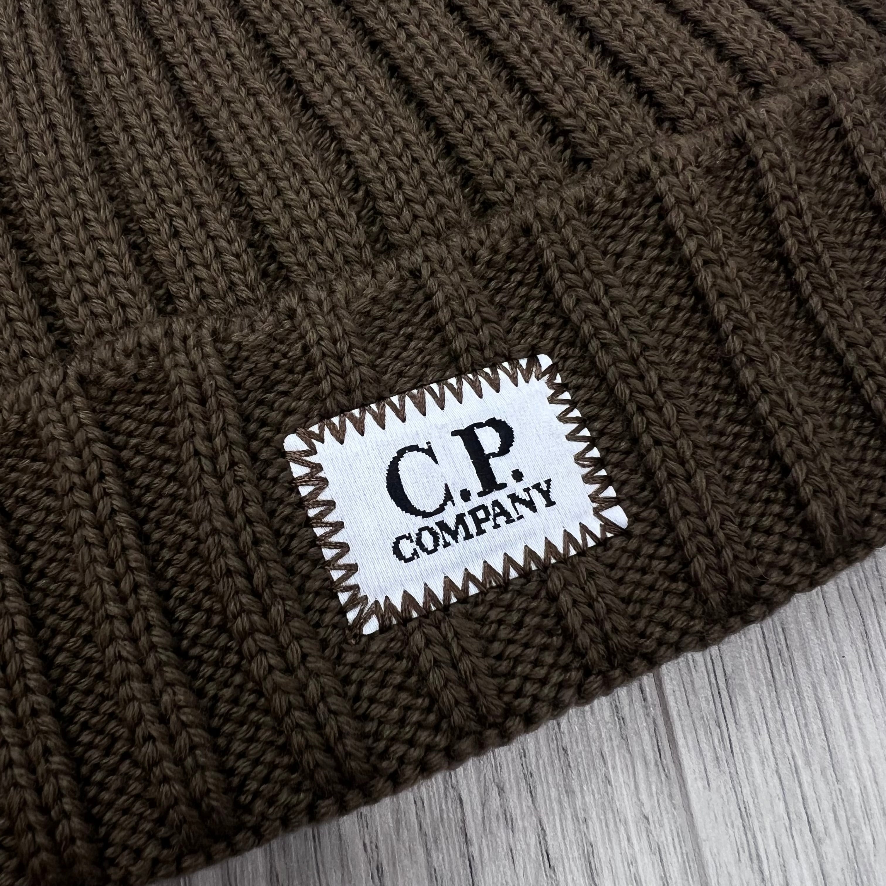 CP Company Patch Beanie - Ermine