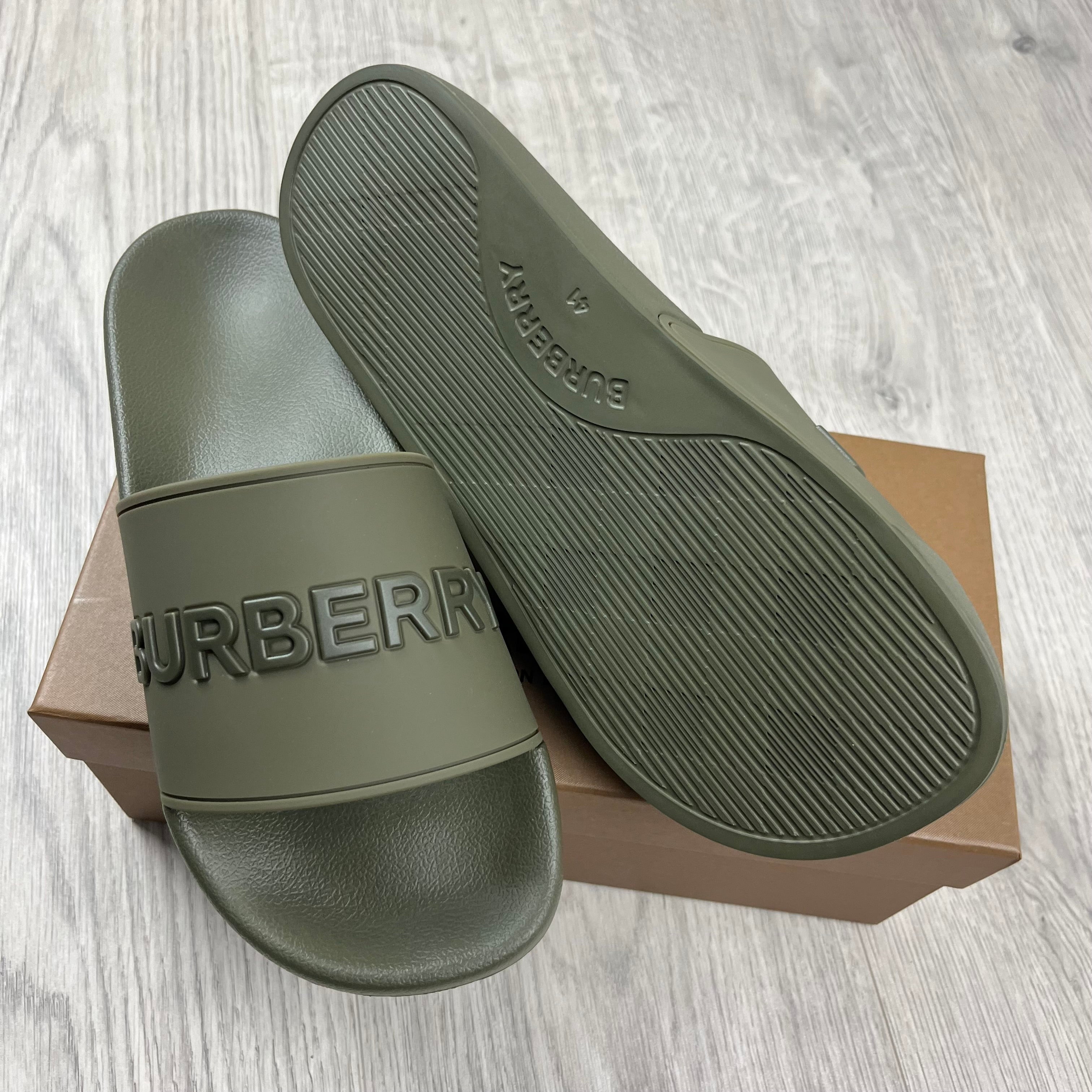 Burberry Furley Slides - Khaki