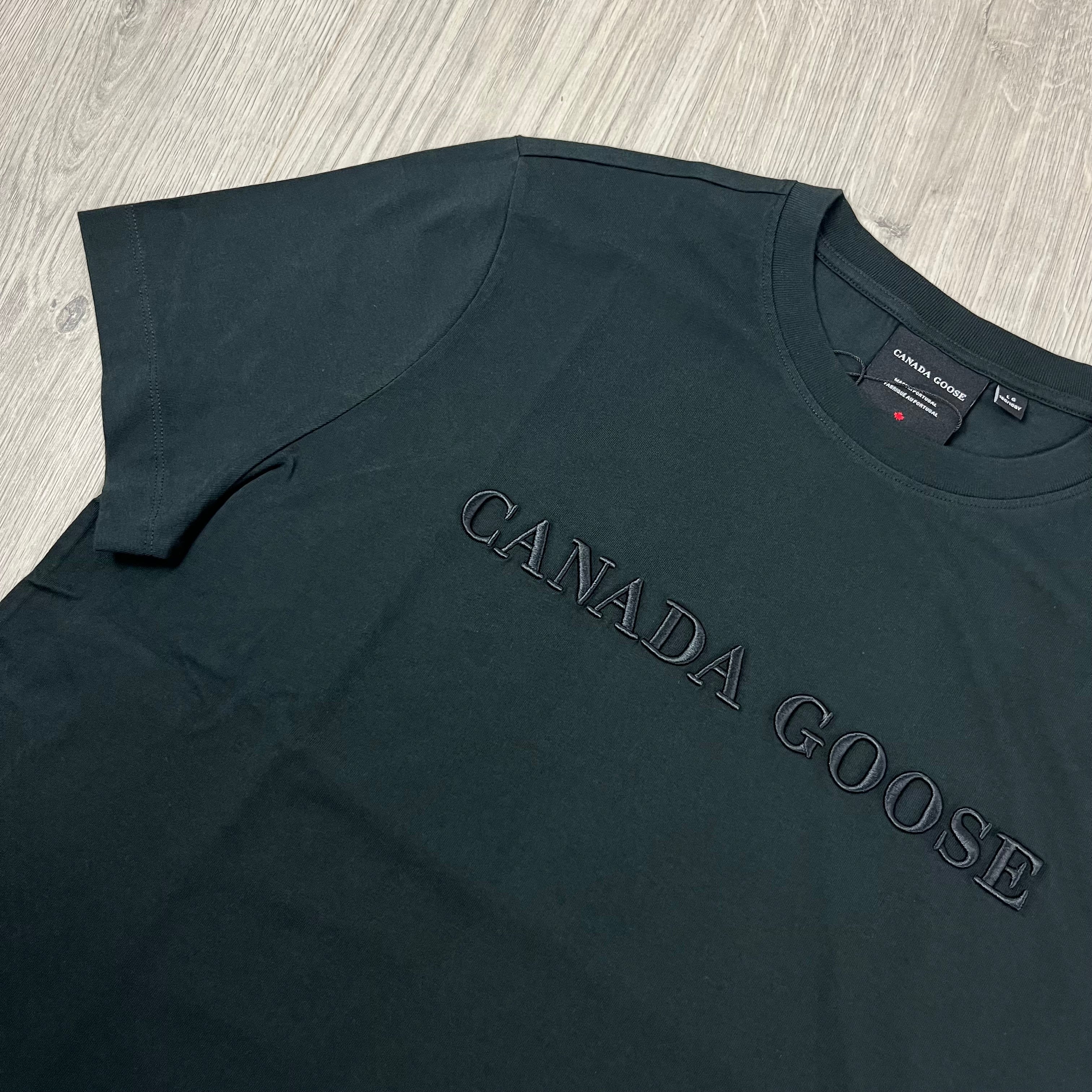 Men's Canada Goose Emersen T-Shirt in Black. On sale at Open Attire.
