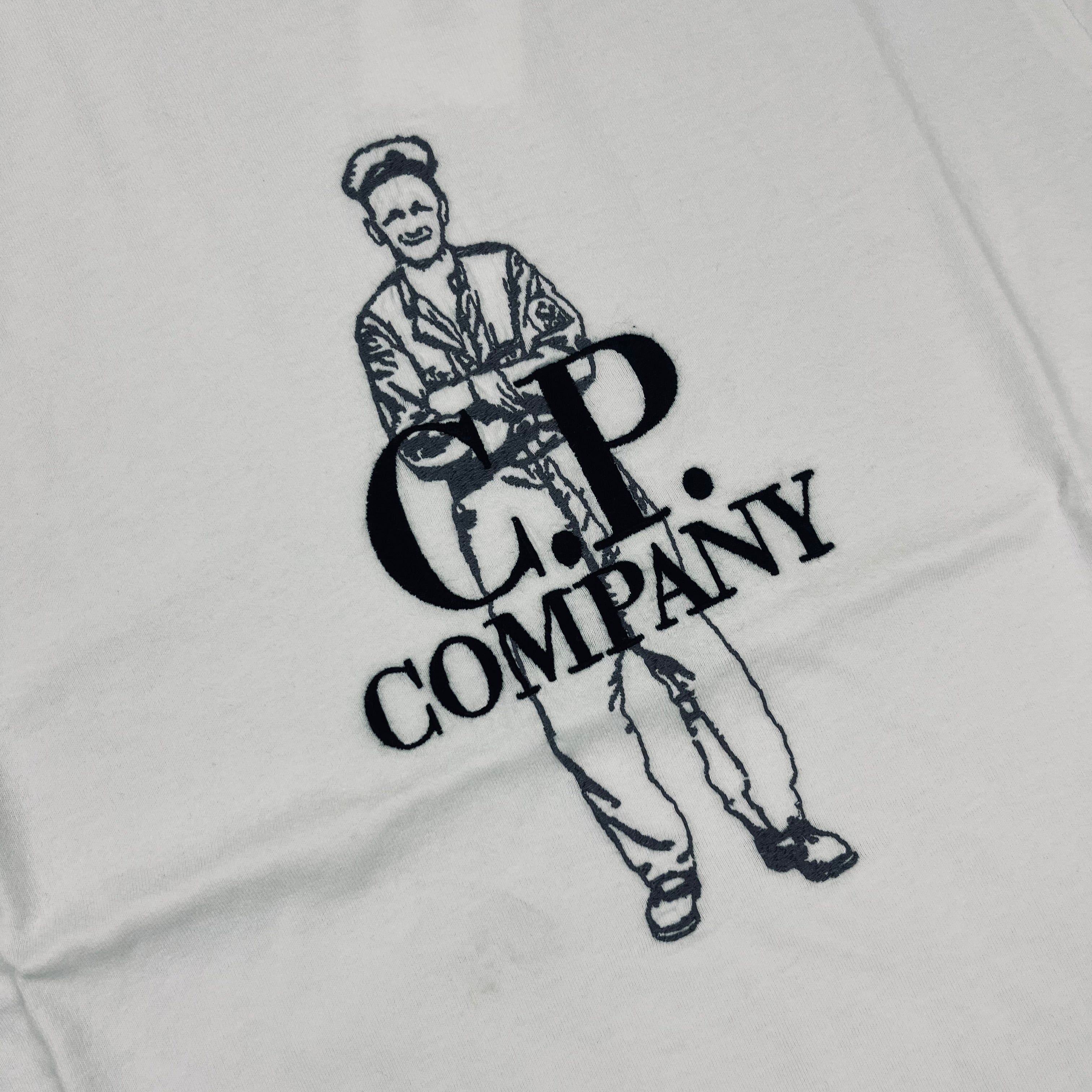 CP Company 1020 British Sailor T-Shirt in Gauze White. On sale at Open Attire.