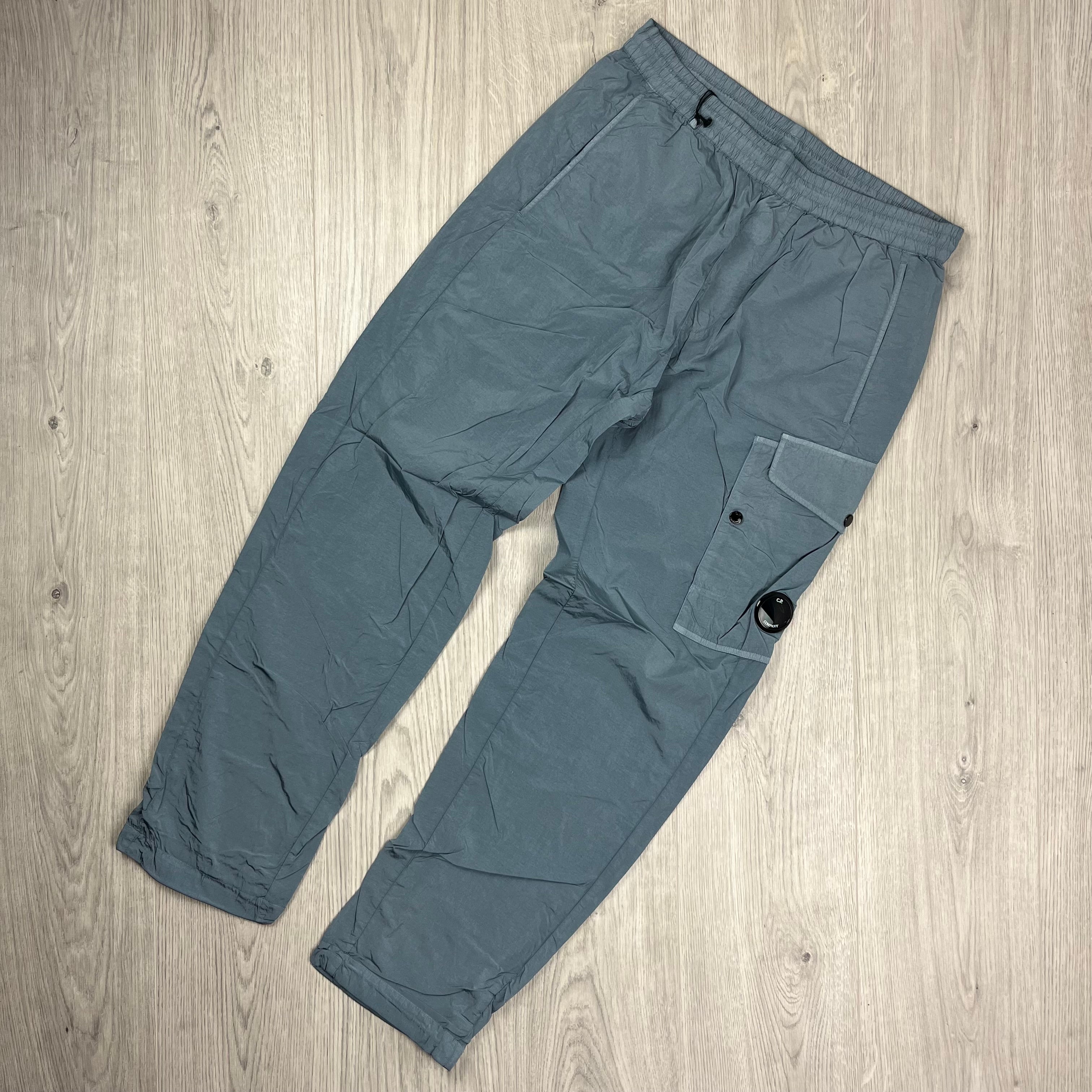CP Company Chrome-R Cargo Trousers in Stormy Weather. On sale at Open Attire.