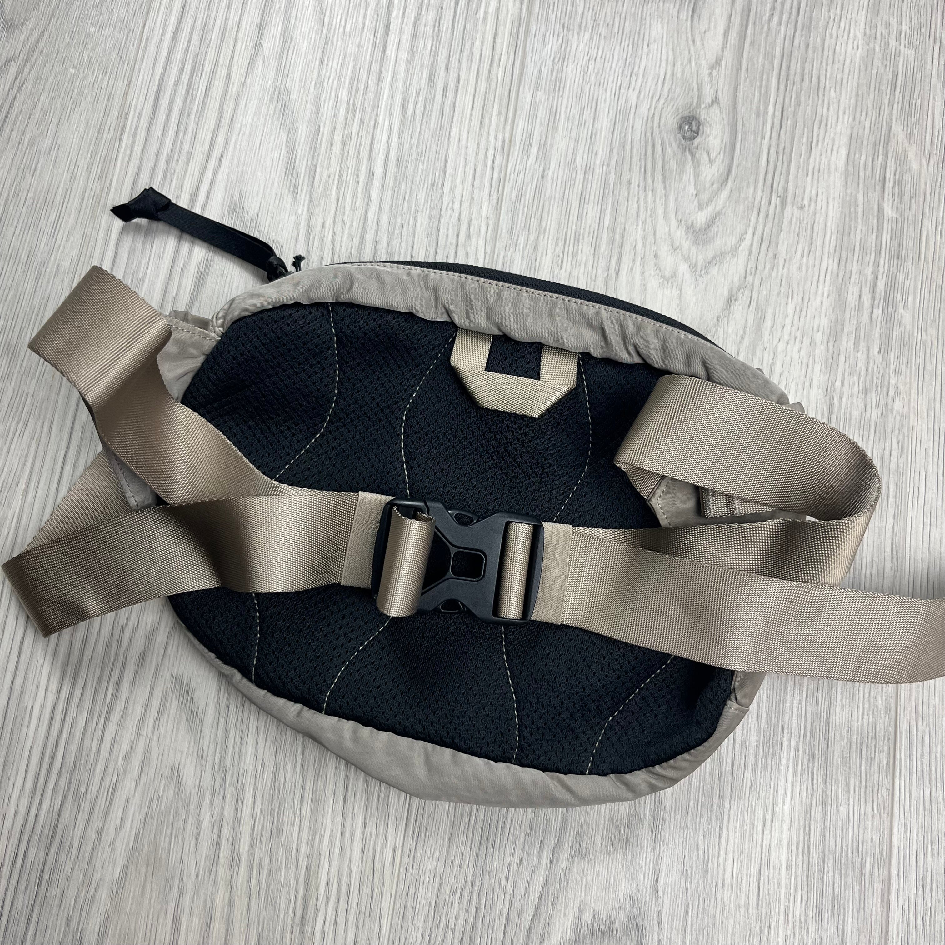 CP Company Nylon B Crossbody Bag in Vintage Khaki. On sale at Open Attire.