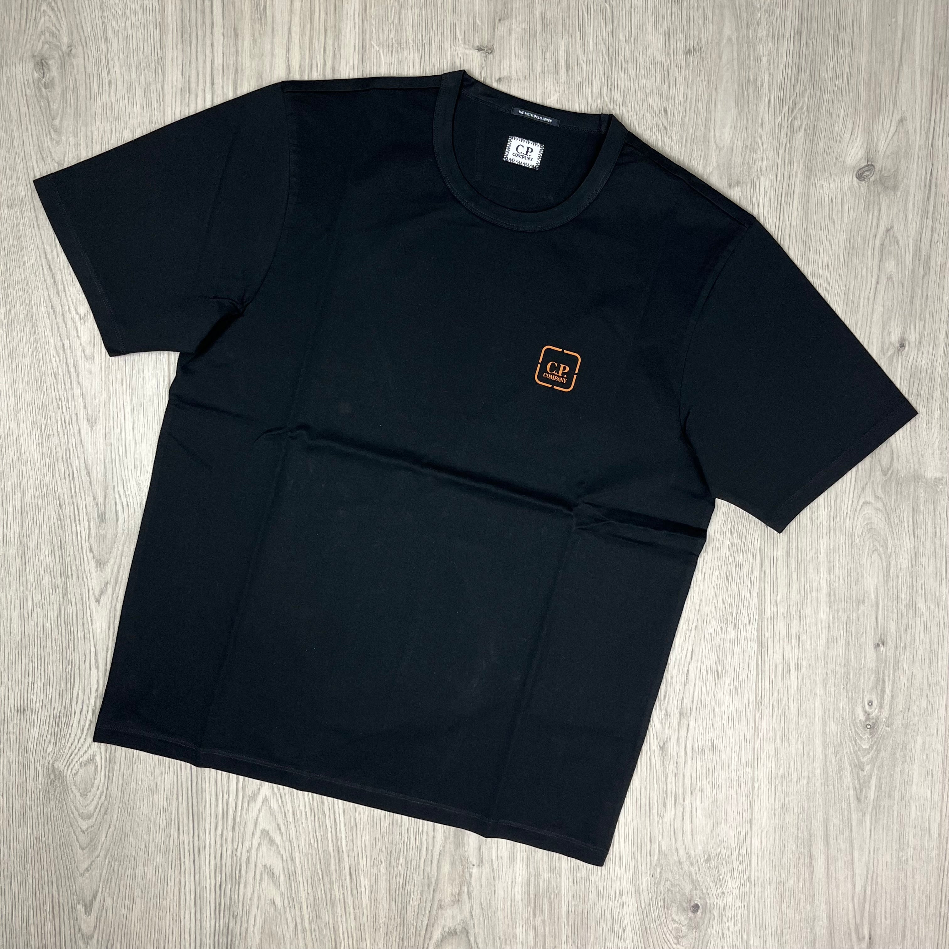 Men's CP Company Metropolis T-Shirt in Black. On sale at Open Attire.