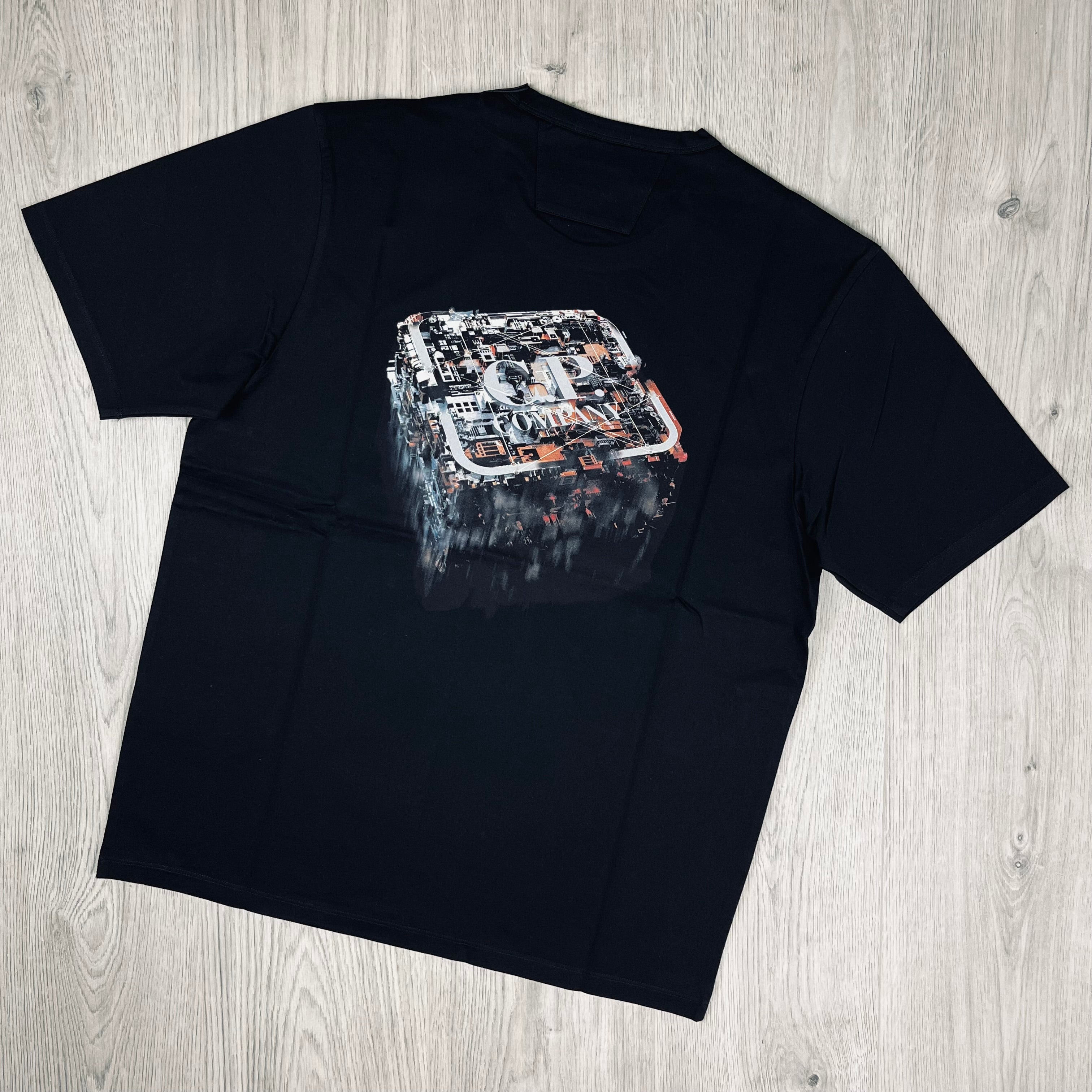 Men's CP Company Metropolis T-Shirt in Black. On sale at Open Attire.