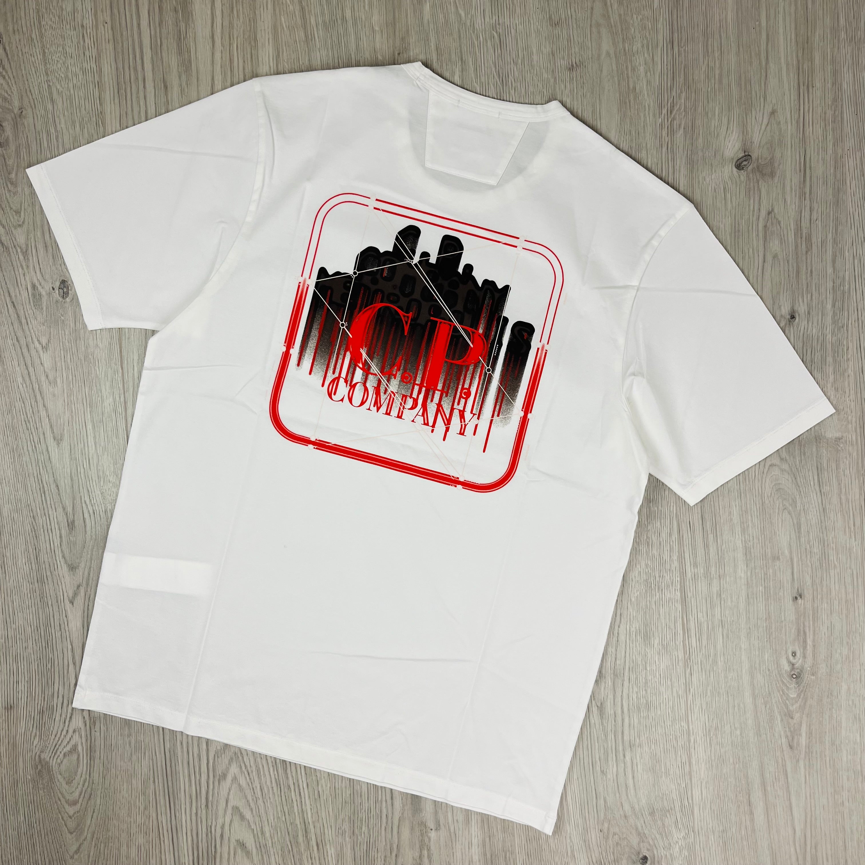 Men's CP Company Metropolis T-Shirt in Gauze White. On sale at Open Attire.