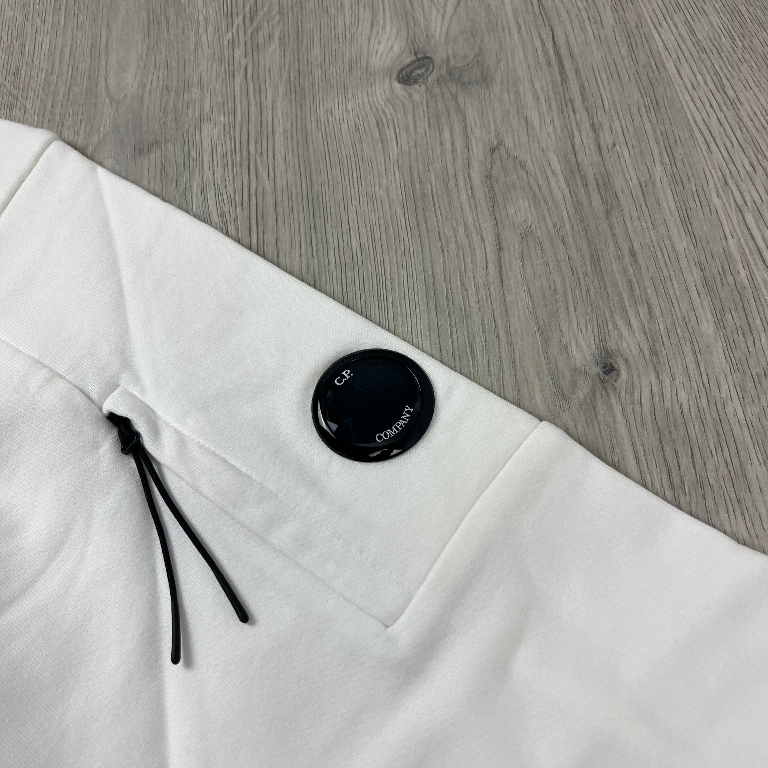 CP Company Raised Fleece Sweatshirt in Gauze White. On sale at Open Attire.