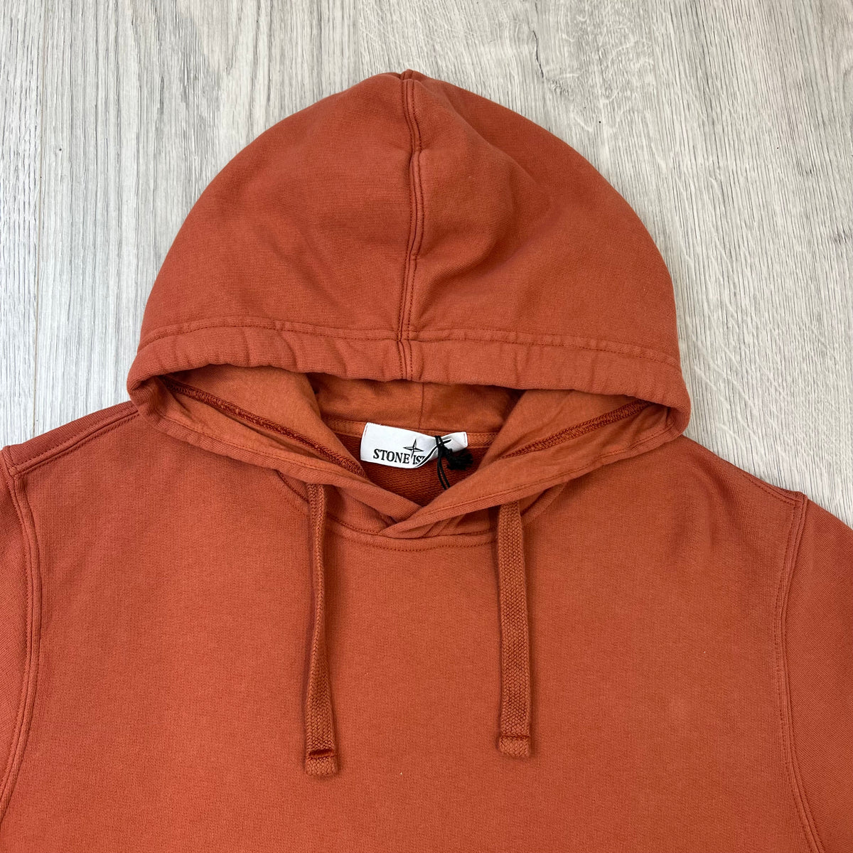 Stone Island Dyed Hoodie - Brick Red