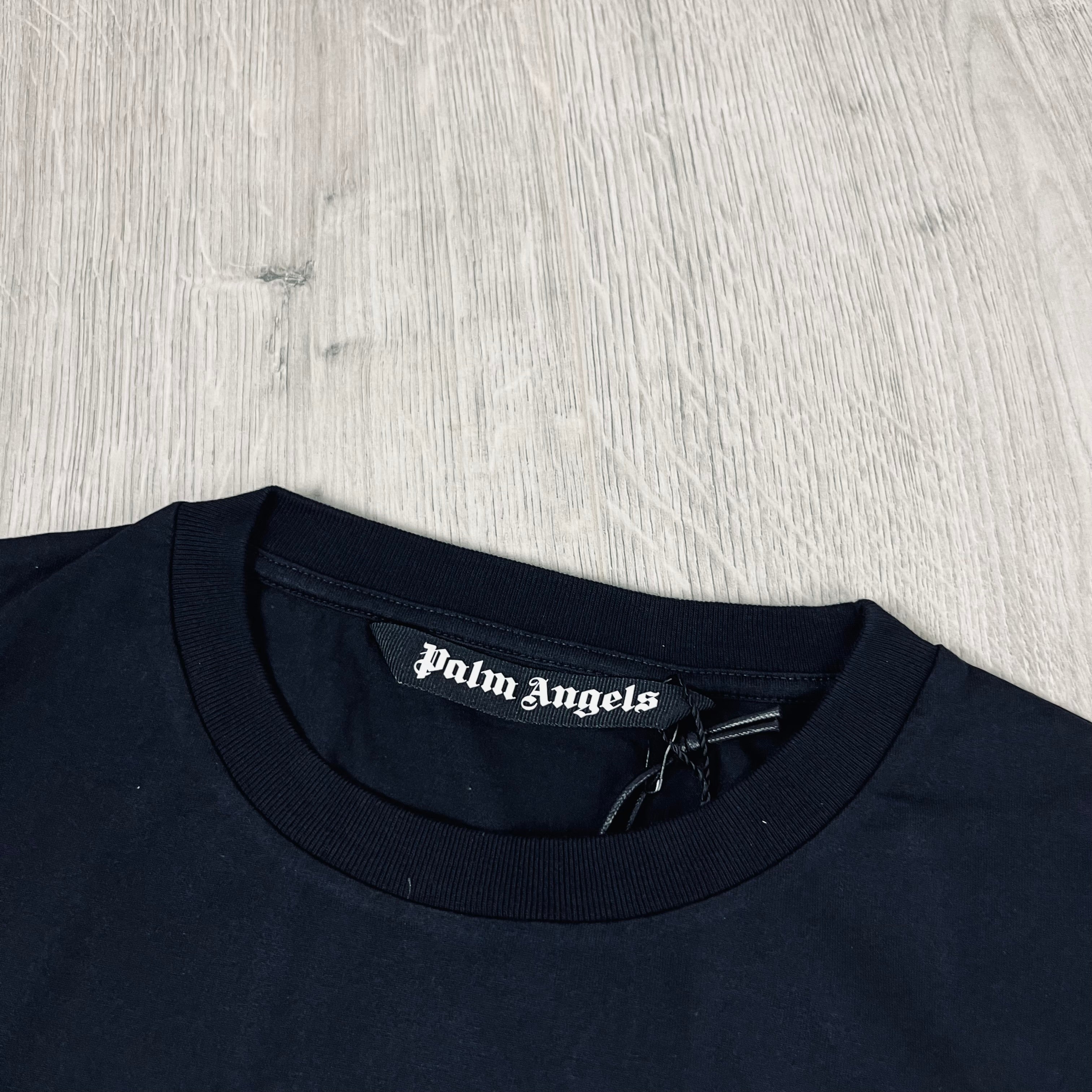Palm Angels Printed T-Shirt in Black. On sale at Open Attire.