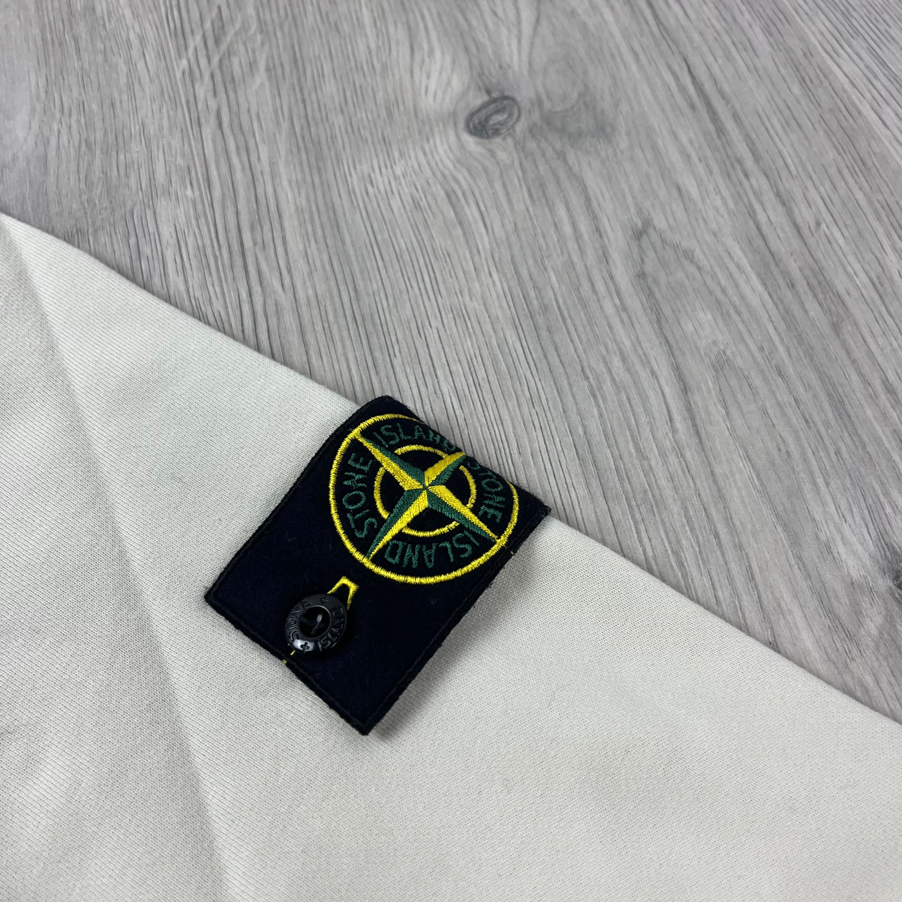 Stone Island Dyed Cotton Sweatshirt in Sand Beige. On sale at Open Attire.