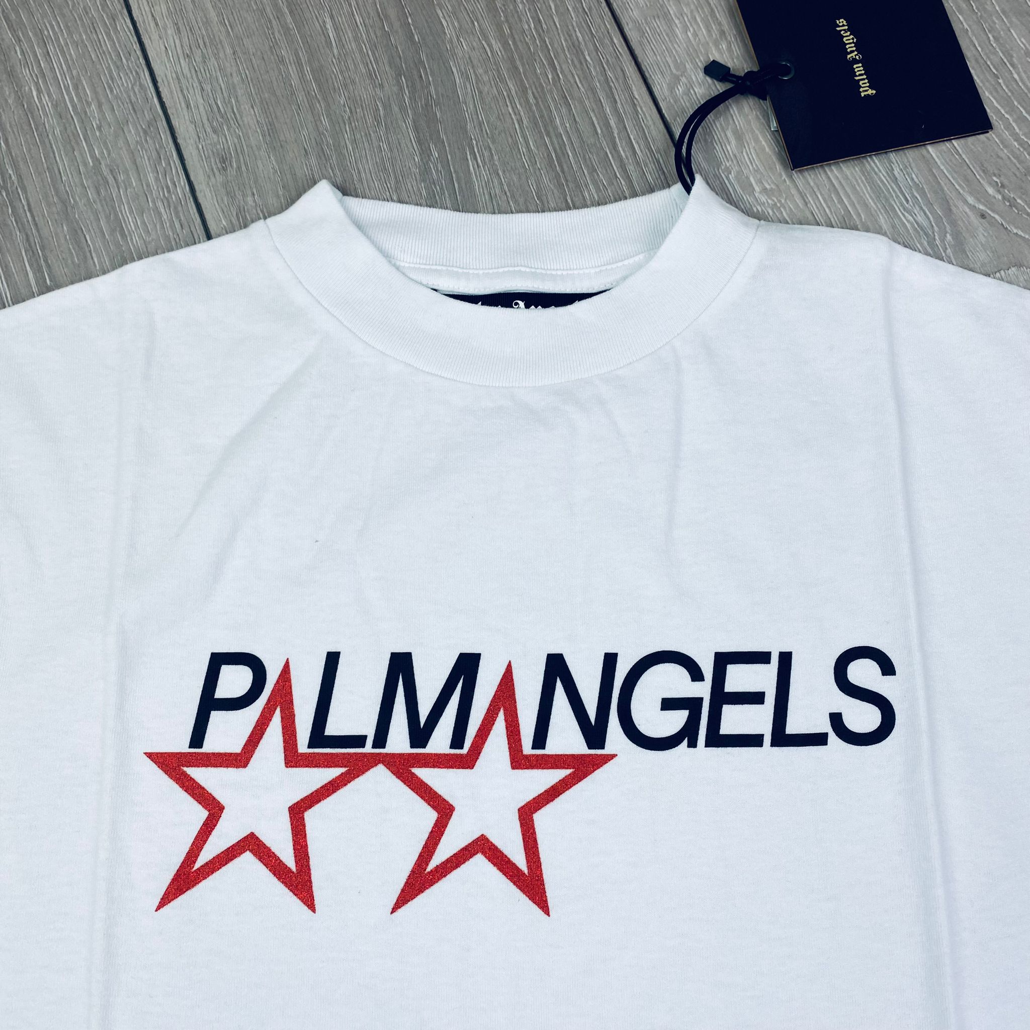 Palm Angels Racing Stars T-Shirt - White