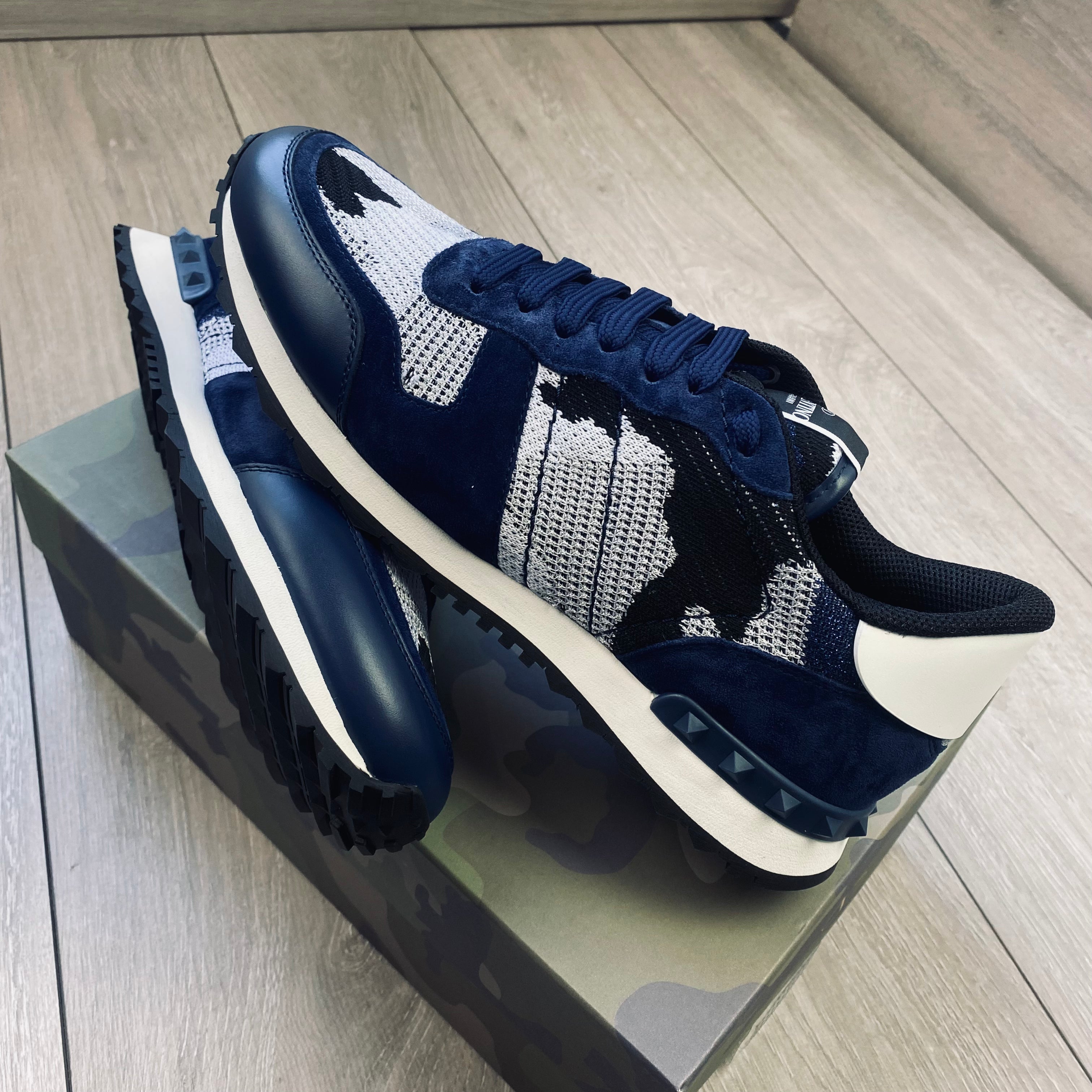Valentino Rockrunner Sneakers - Navy