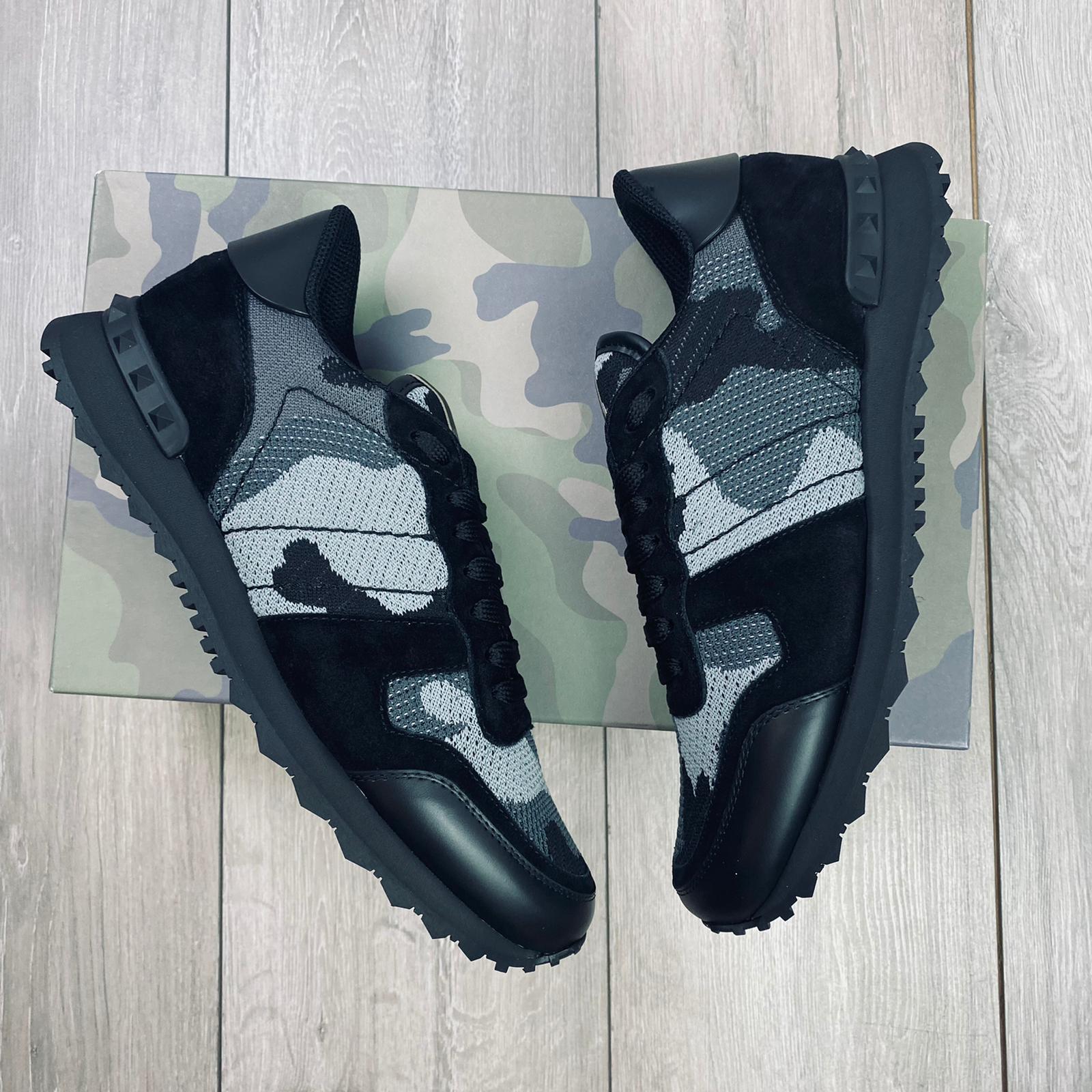 Valentino Rockrunner Sneakers - Black