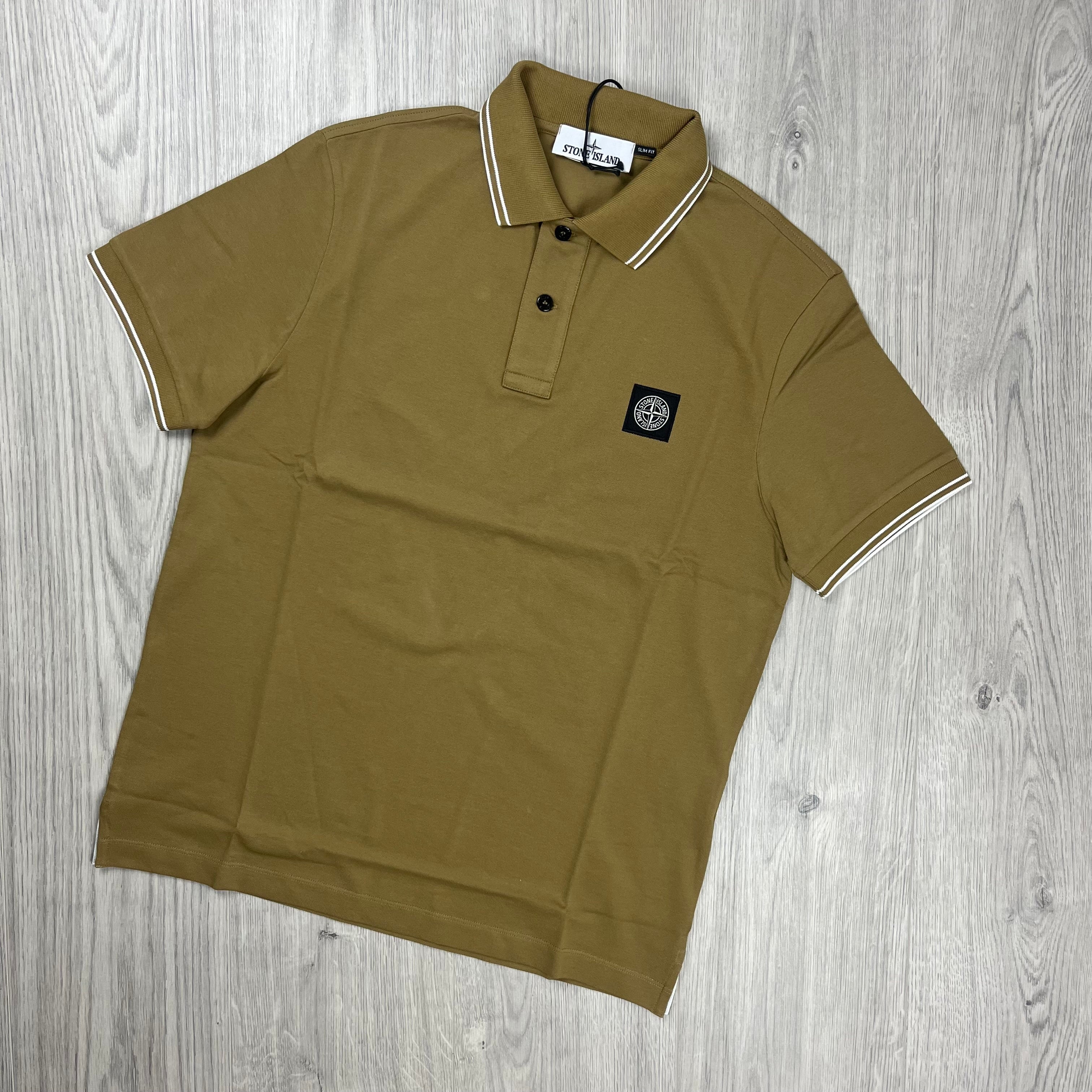 Stone Island Patch Polo Shirt - Beige