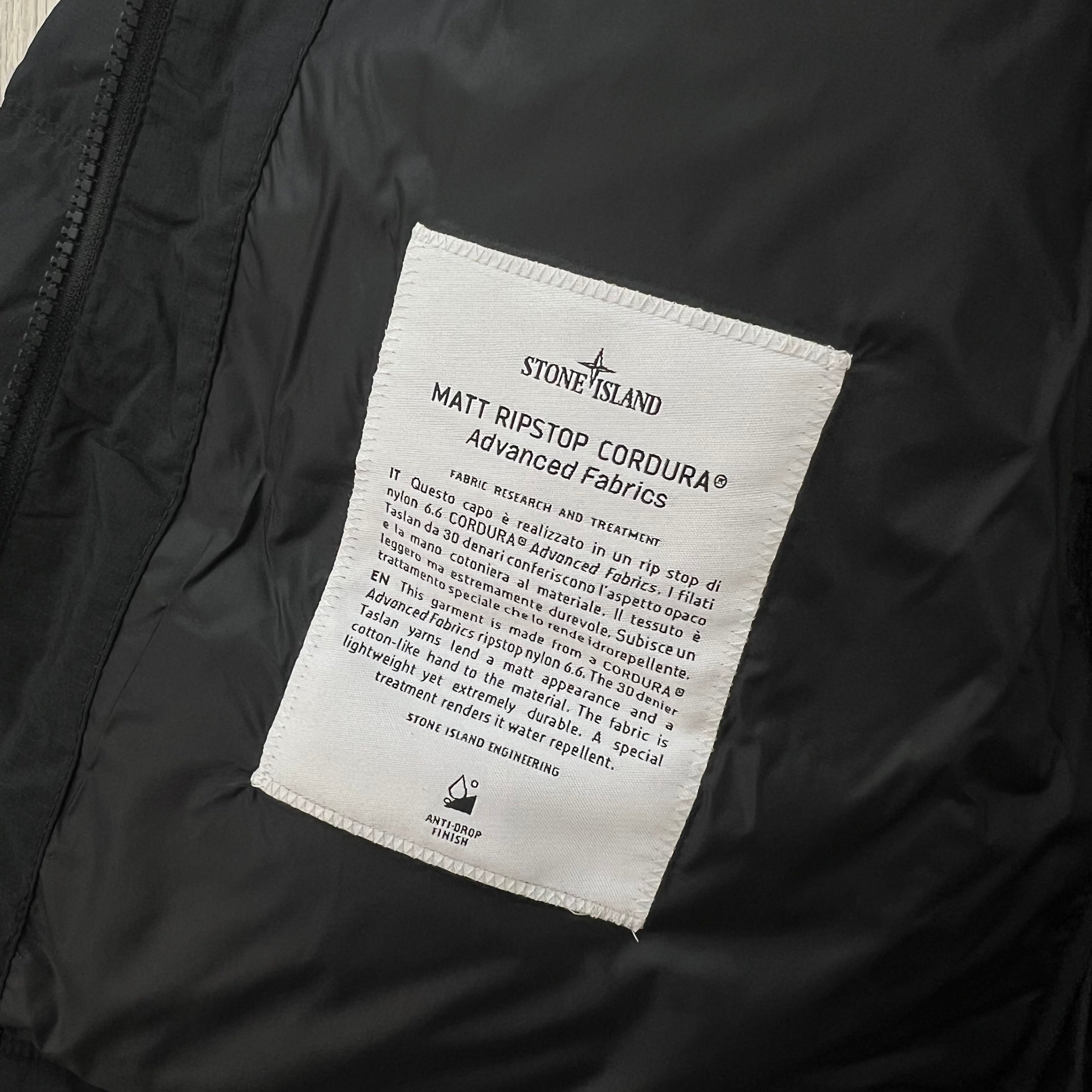 Stone Island Ripstop Down Jacket - Black