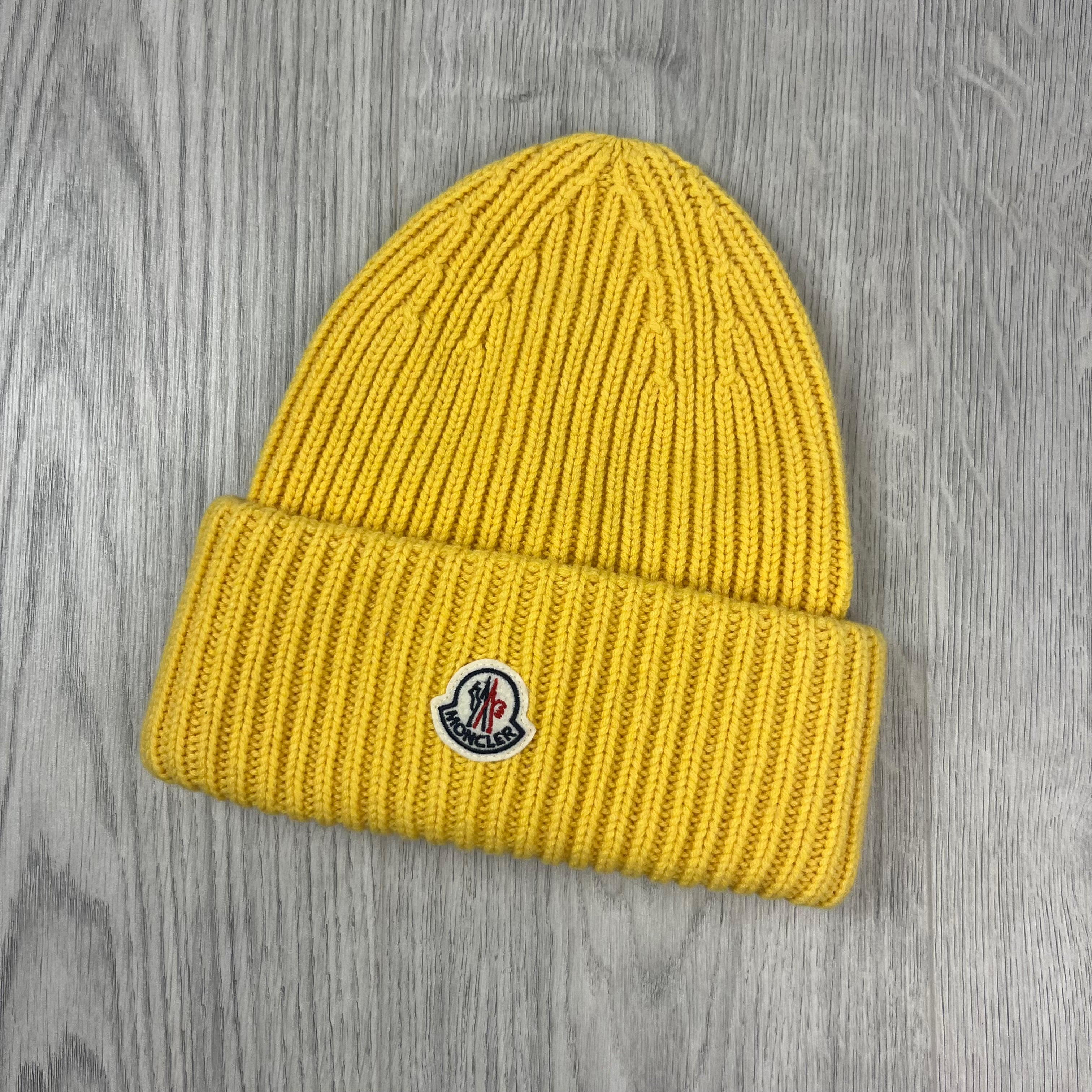 Moncler Knit Beanie - Yellow