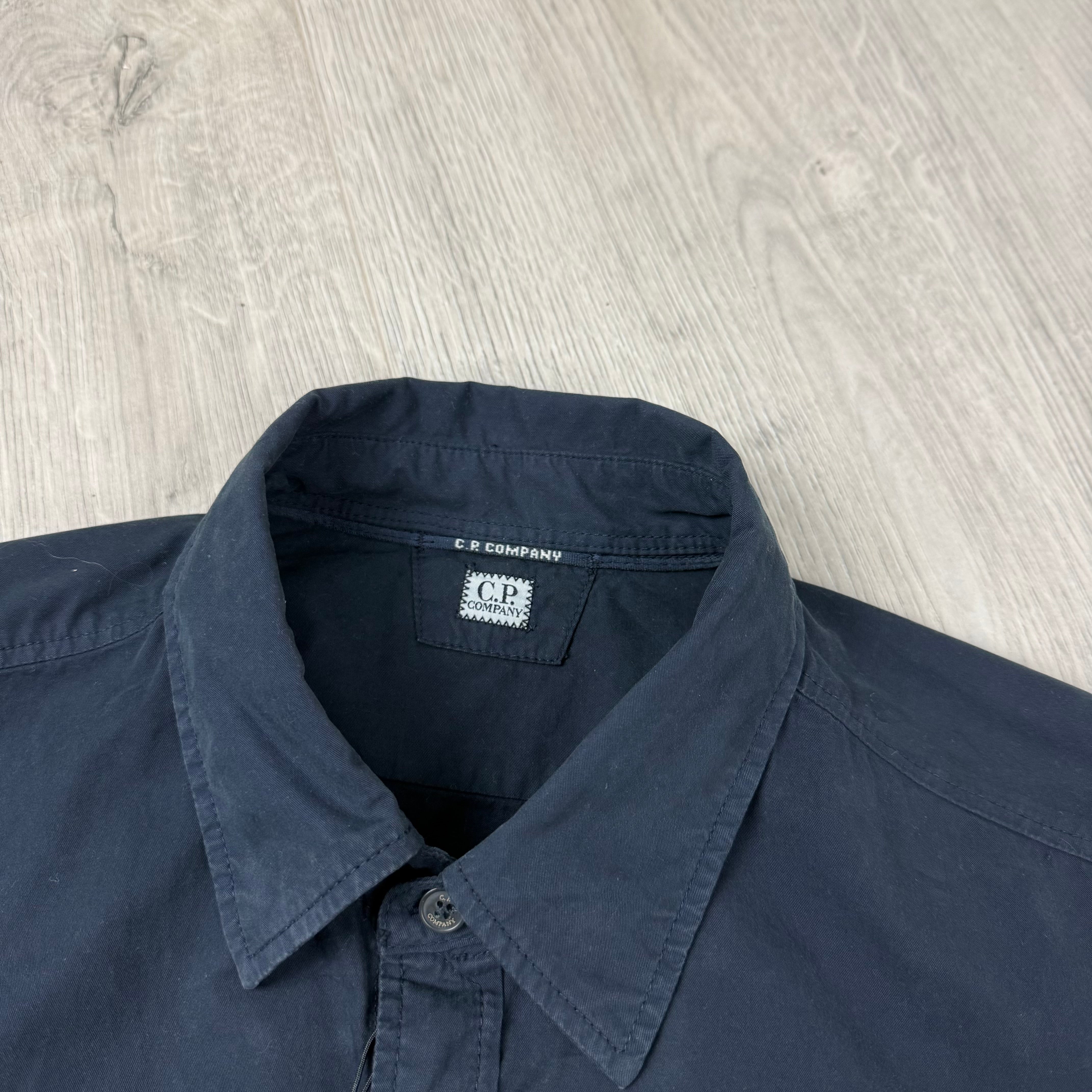 CP Company Button Overshirt - Navy