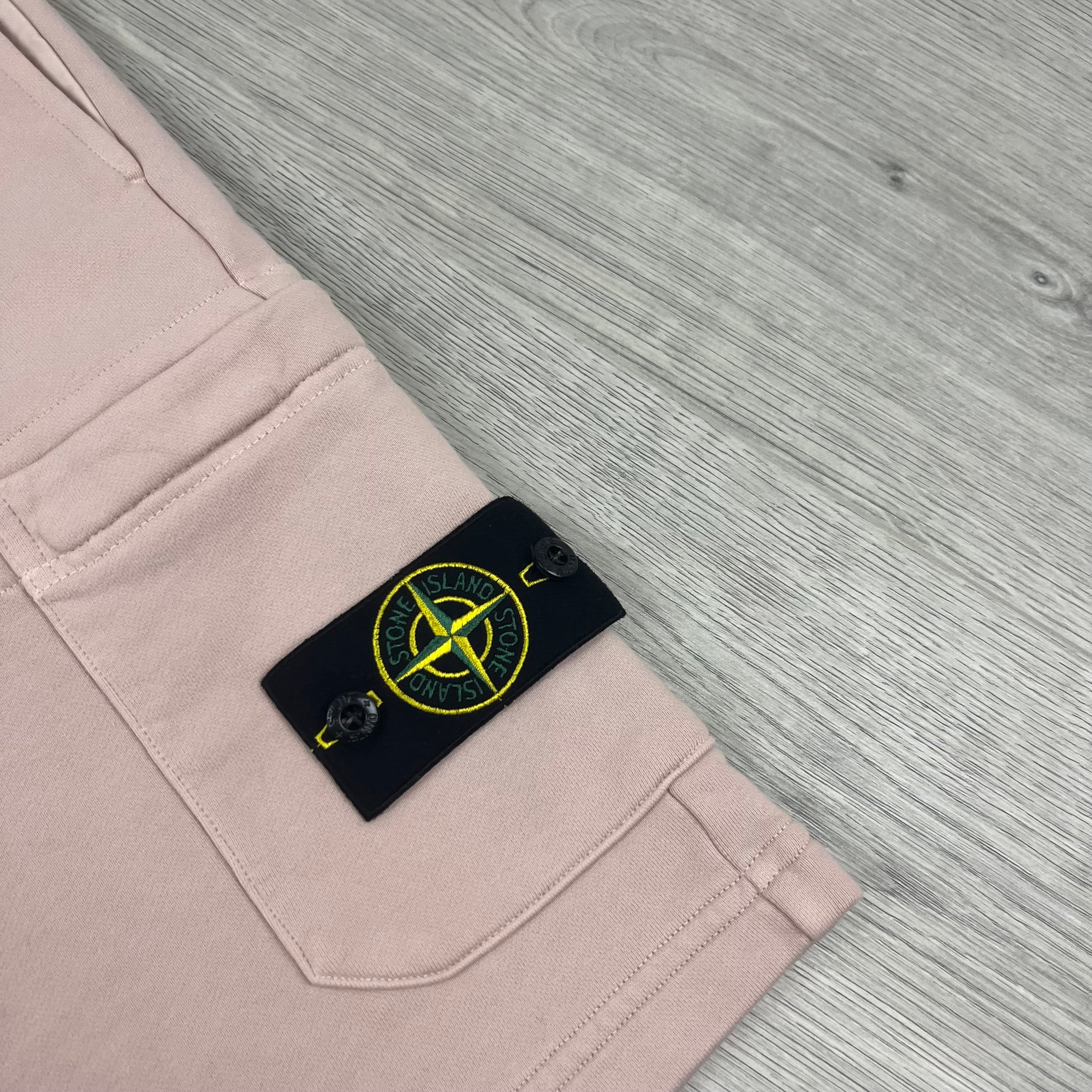 Stone Island Jersey Shorts - Rose