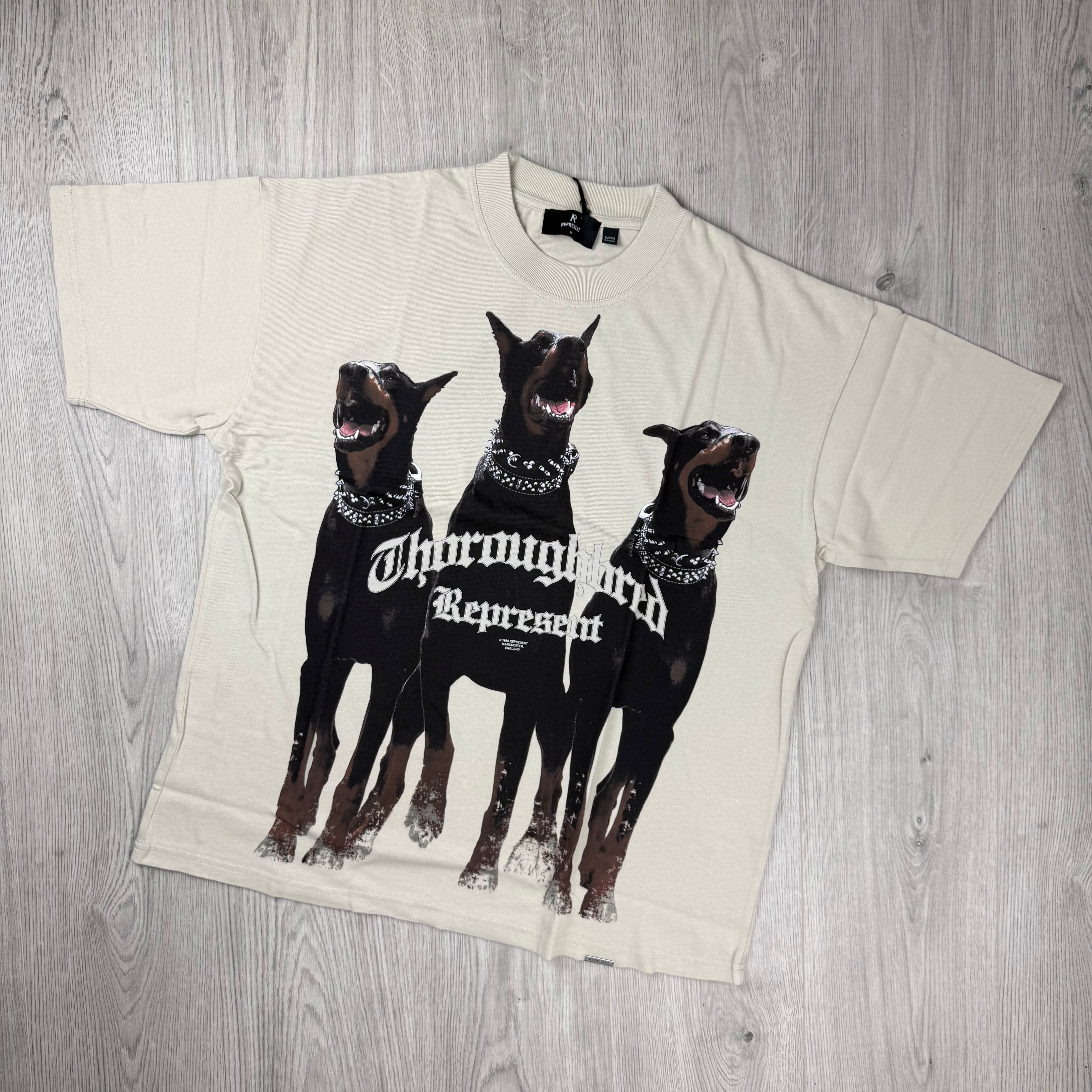 Represent 'Thoroughbred' T-Shirt - Vintage White