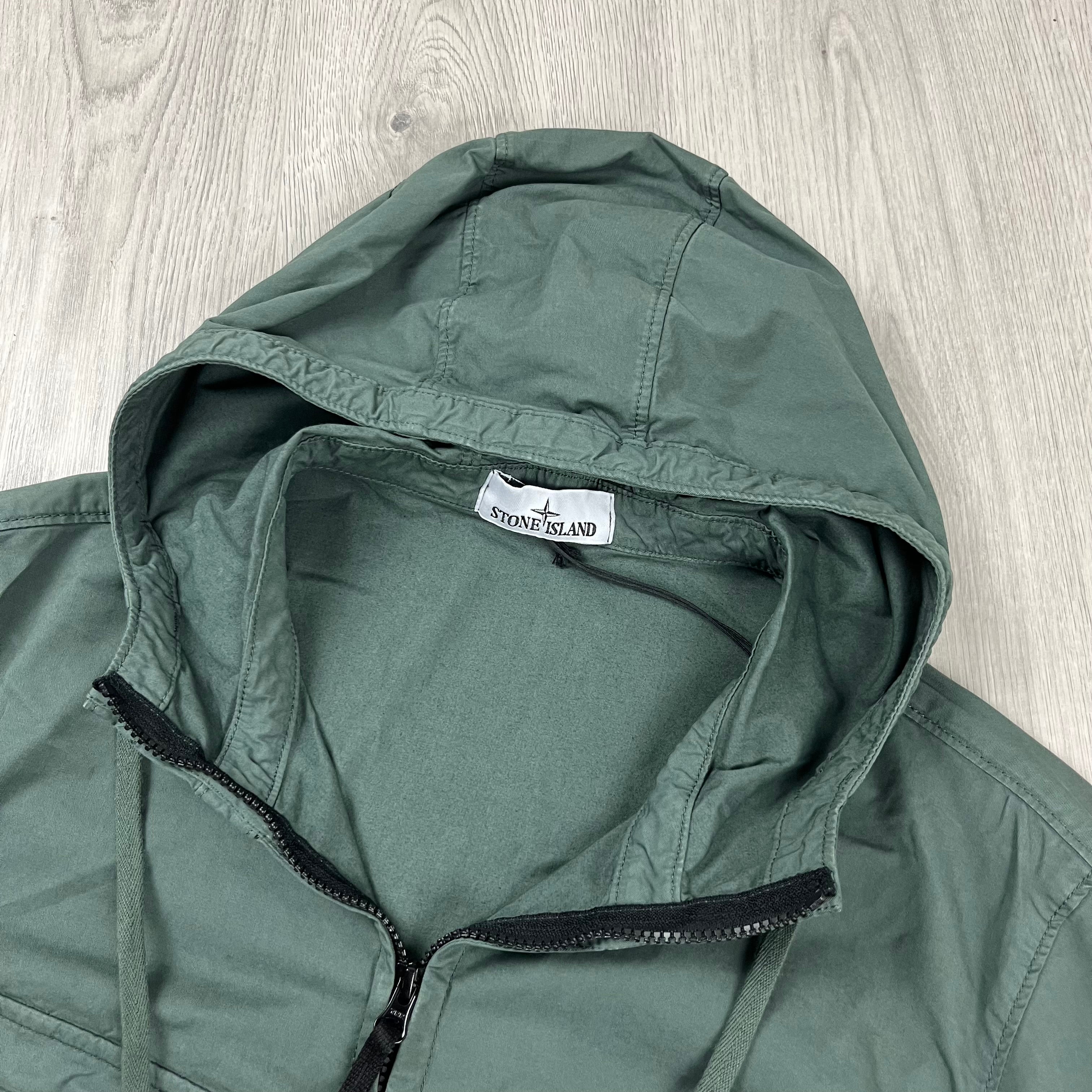 Stone Island Hooded Overshirt - Musk