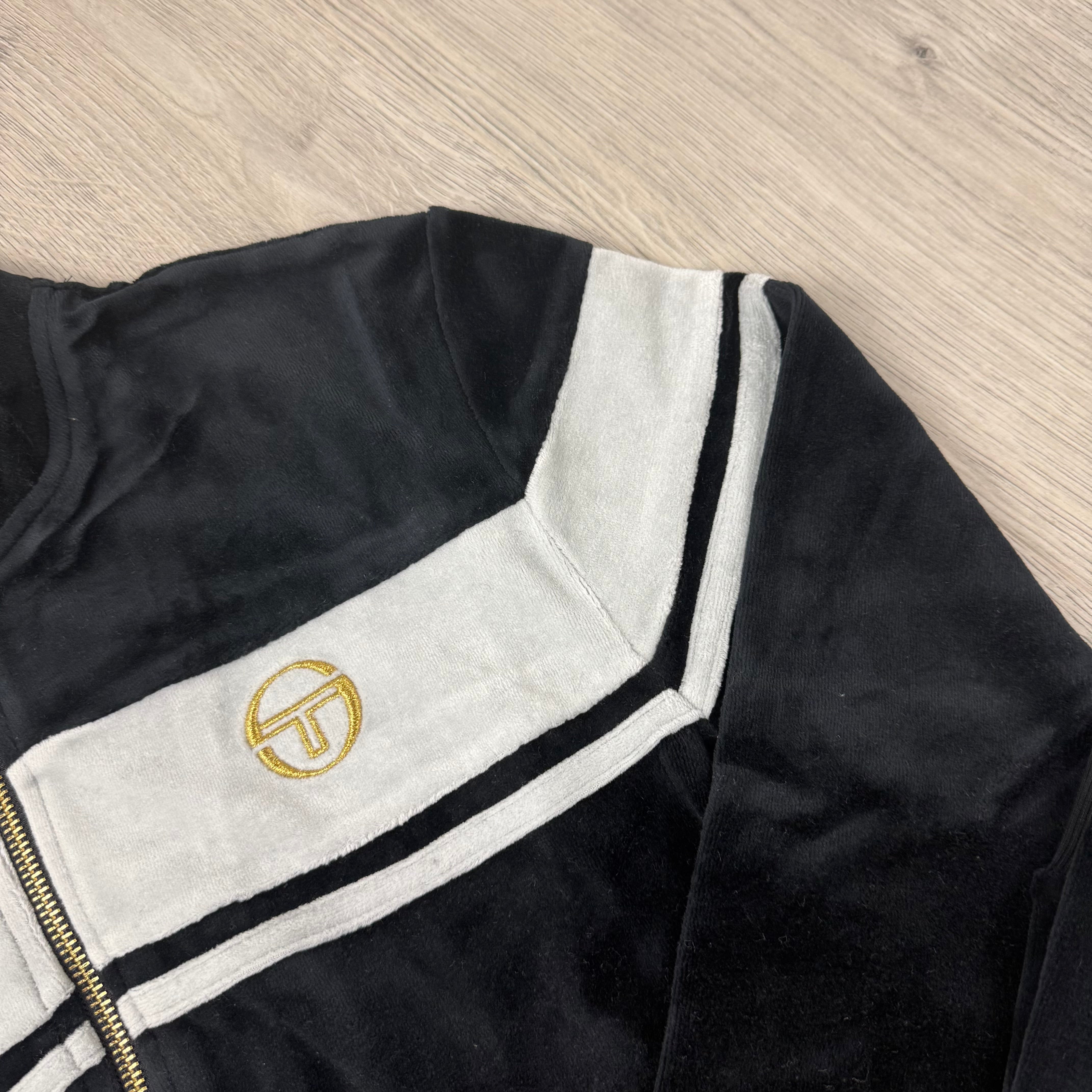 Sergio Tacchini 'New Damarindo' Velour Tracksuit -  Black