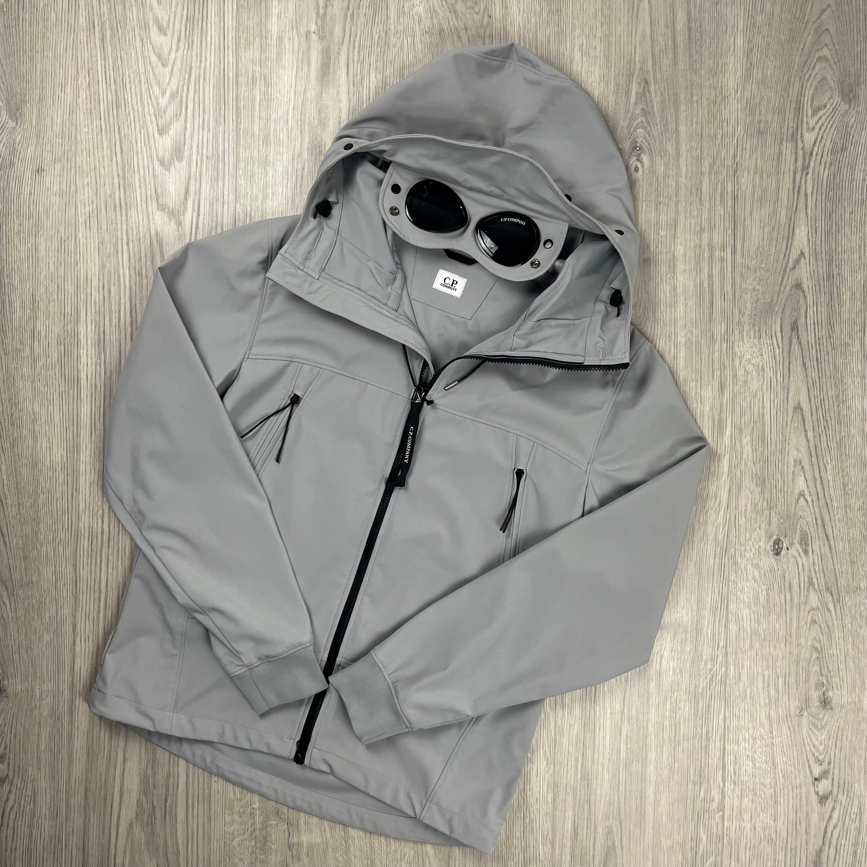 CP Company Shell Goggle Jacket - Drizzle