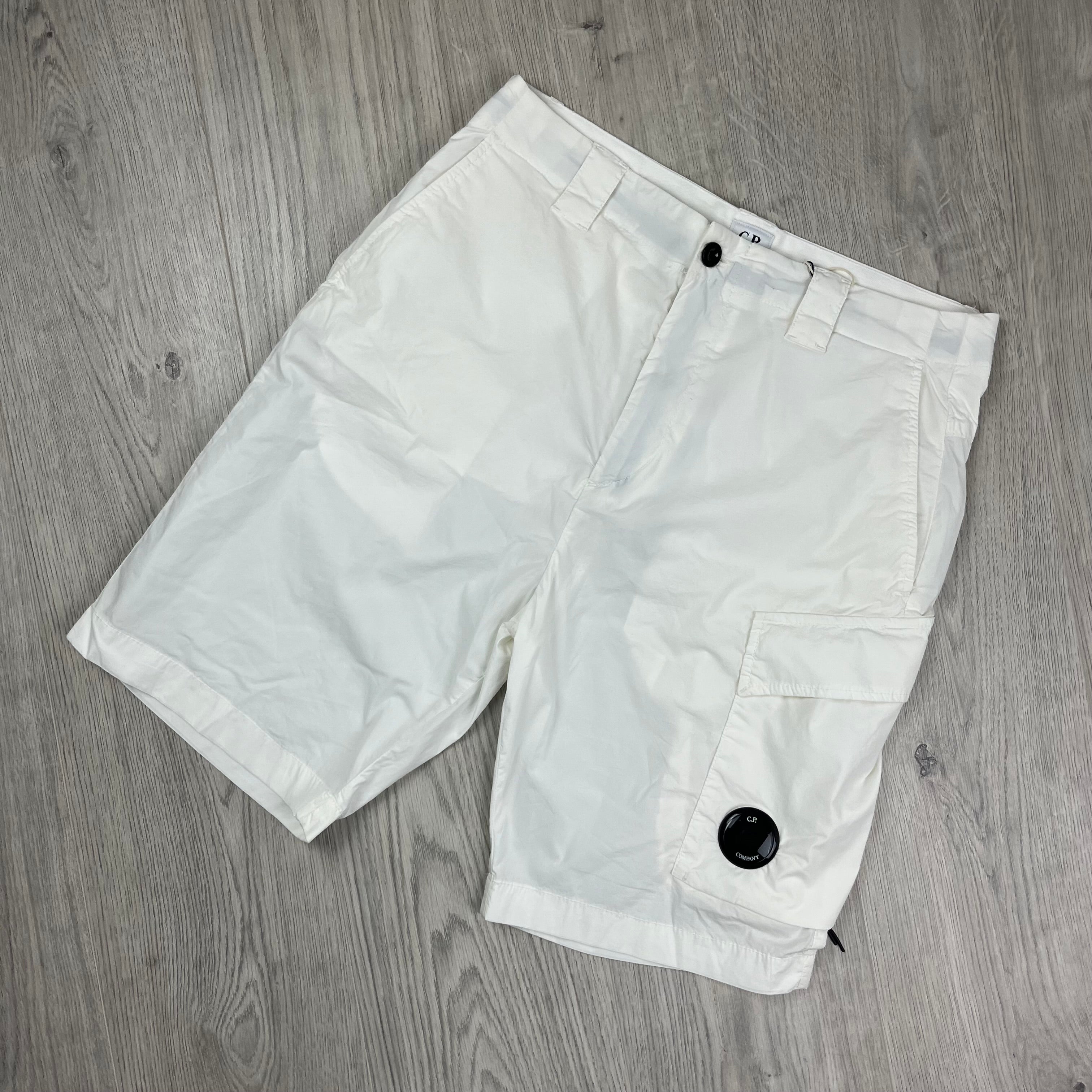 CP Company Cargo Shorts - White