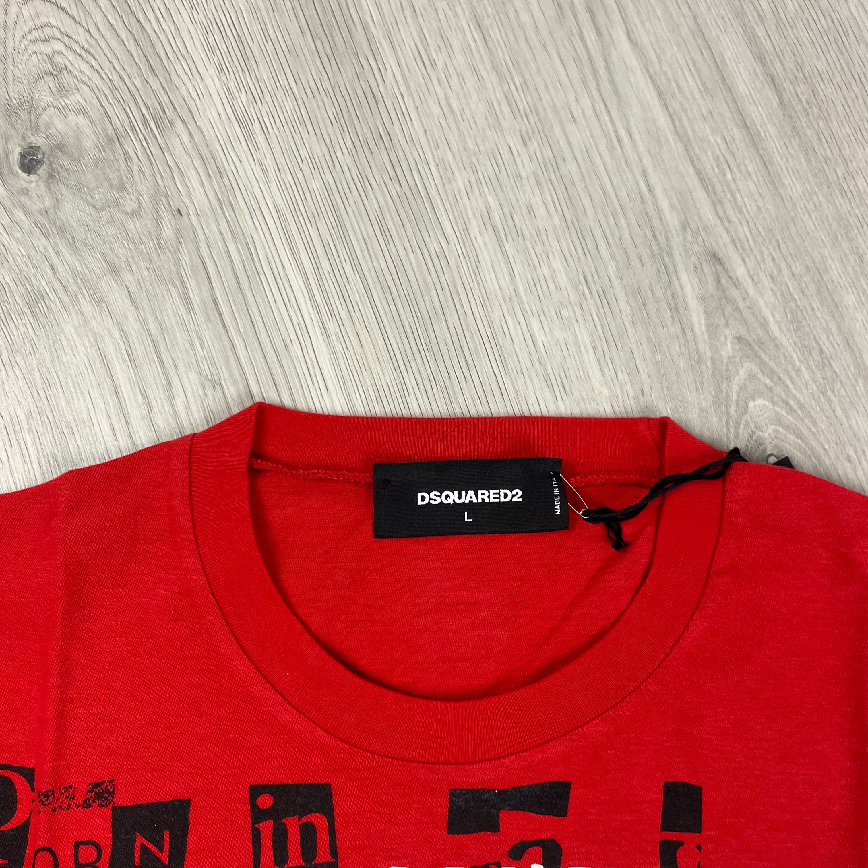 DSQUARED2 Graphic T-Shirt - Red