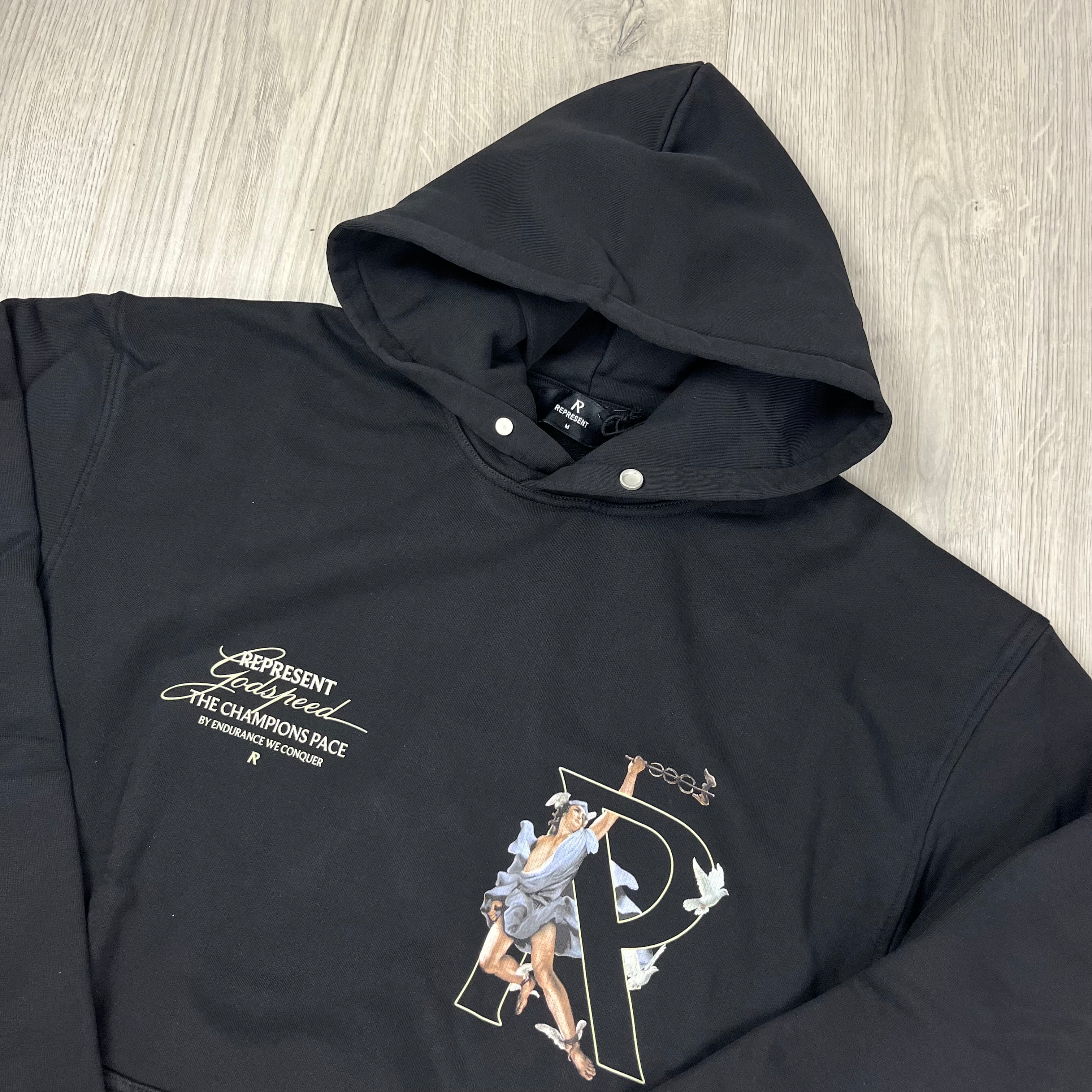 Represent Hermes Hoodie - Black