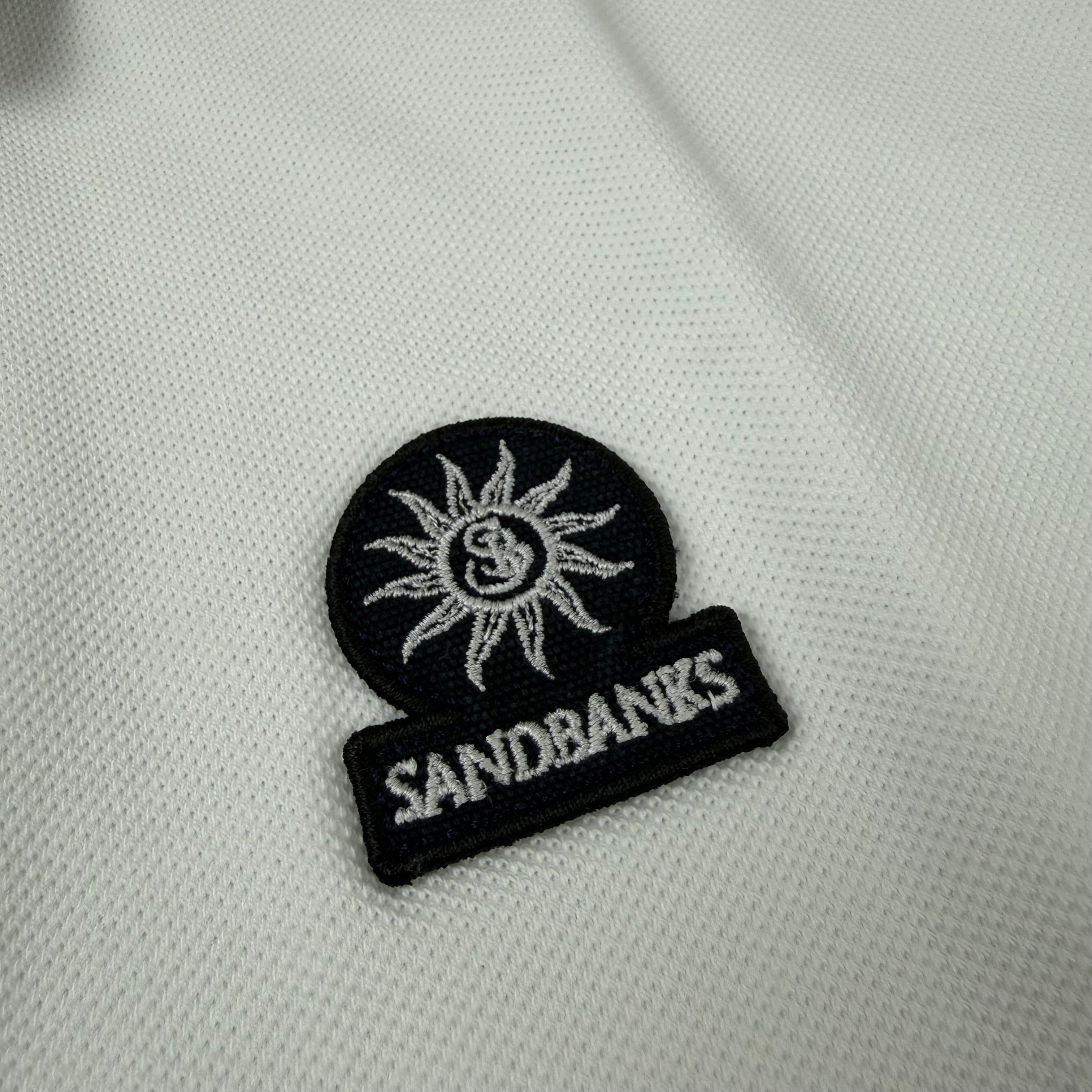 Sandbanks Badge Logo Polo Shirt - White