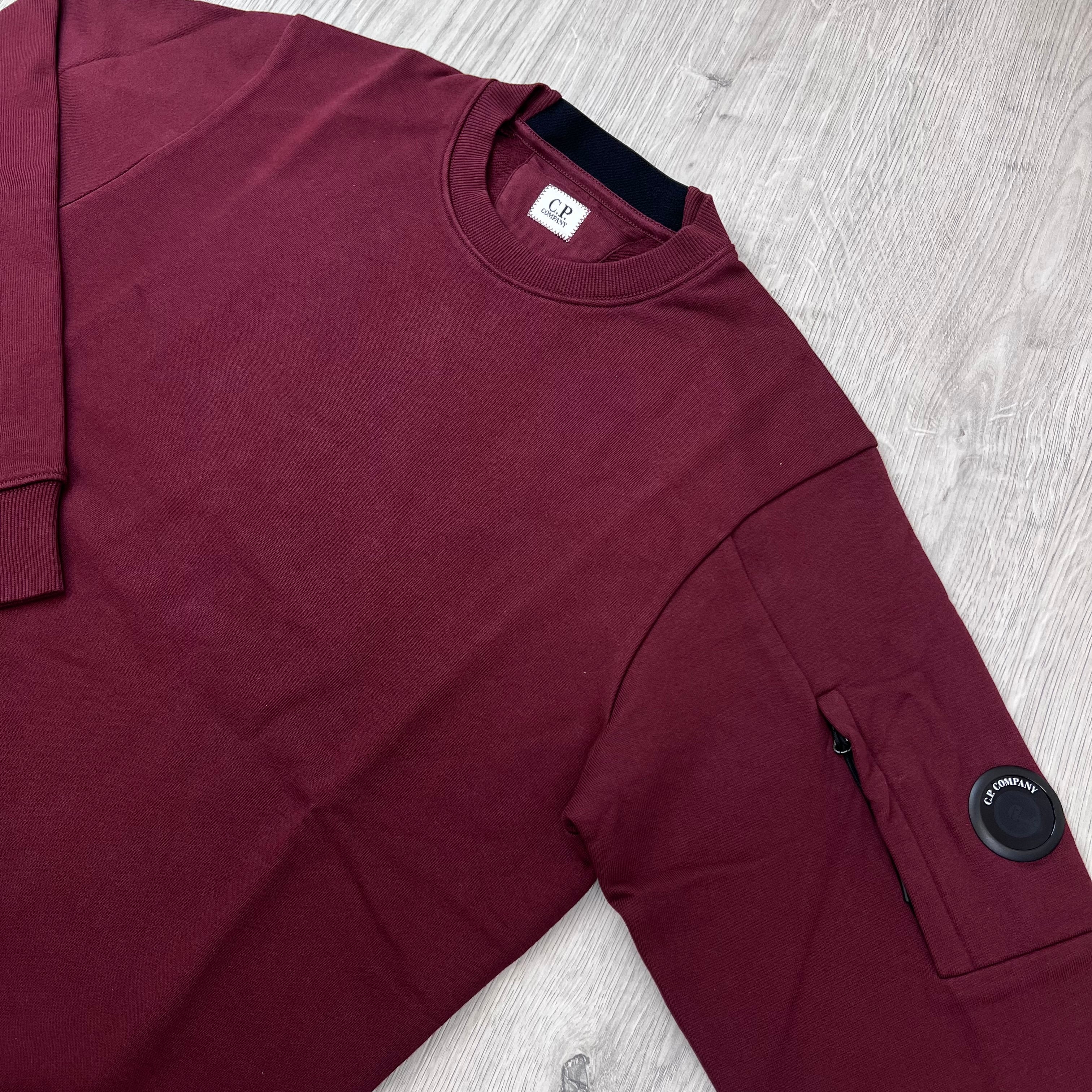 CP Company Raised Fleece Sweatshirt - Andorra Red
